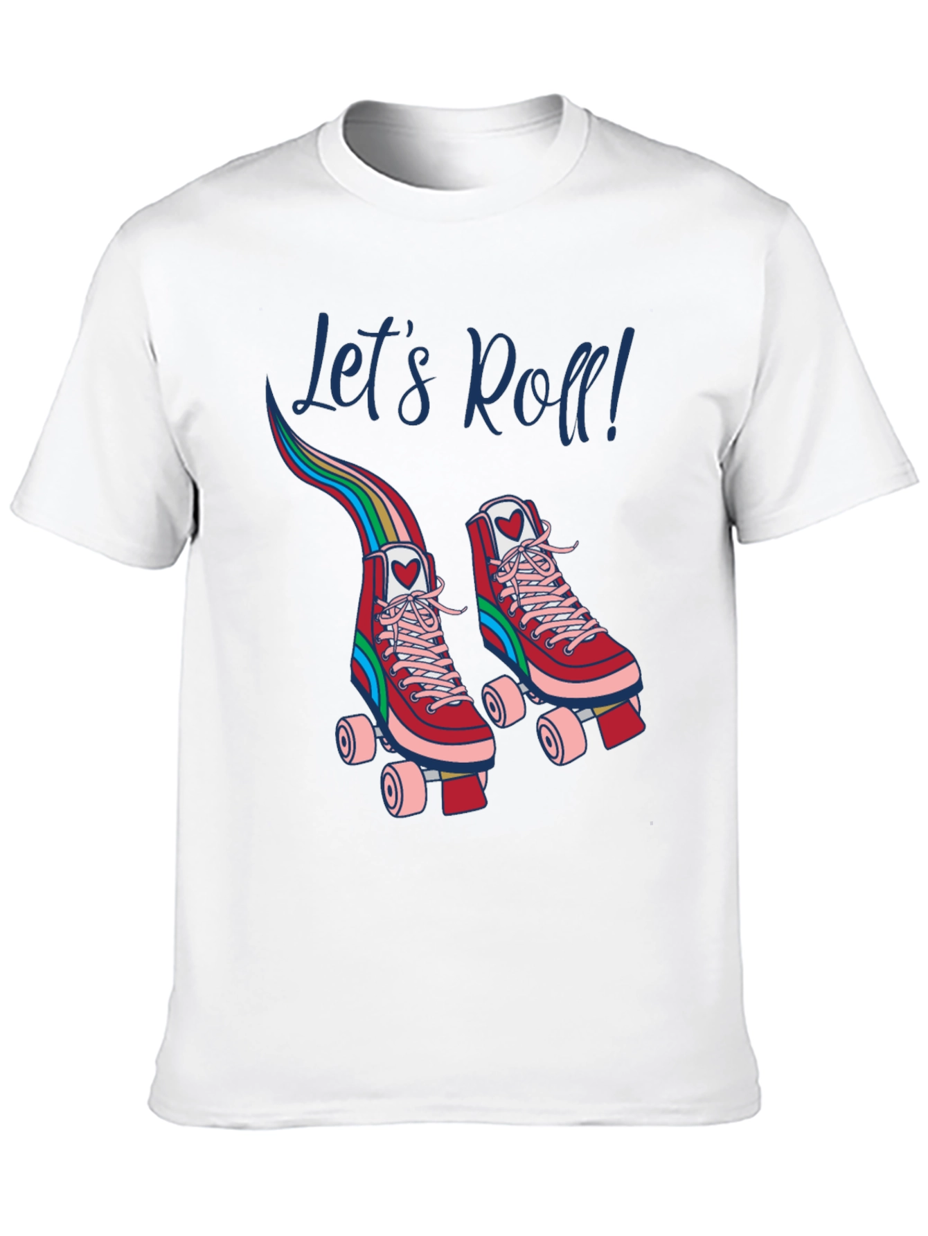 Retro Roller Skate T-Shirt - Lets Roll!