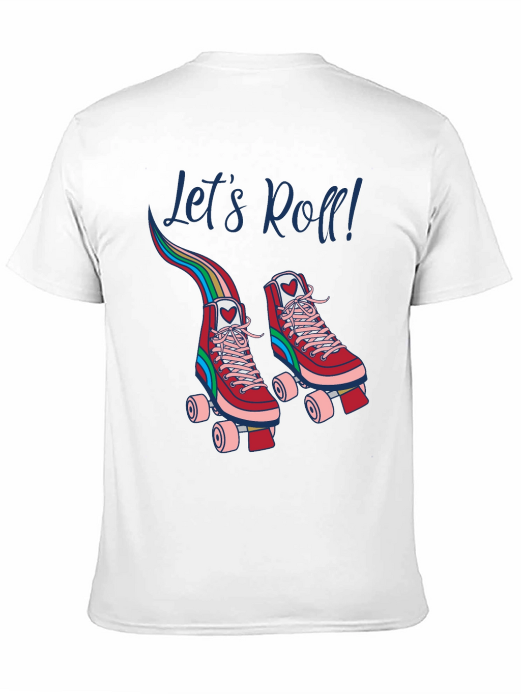 Retro Roller Skate T-Shirt - Lets Roll!