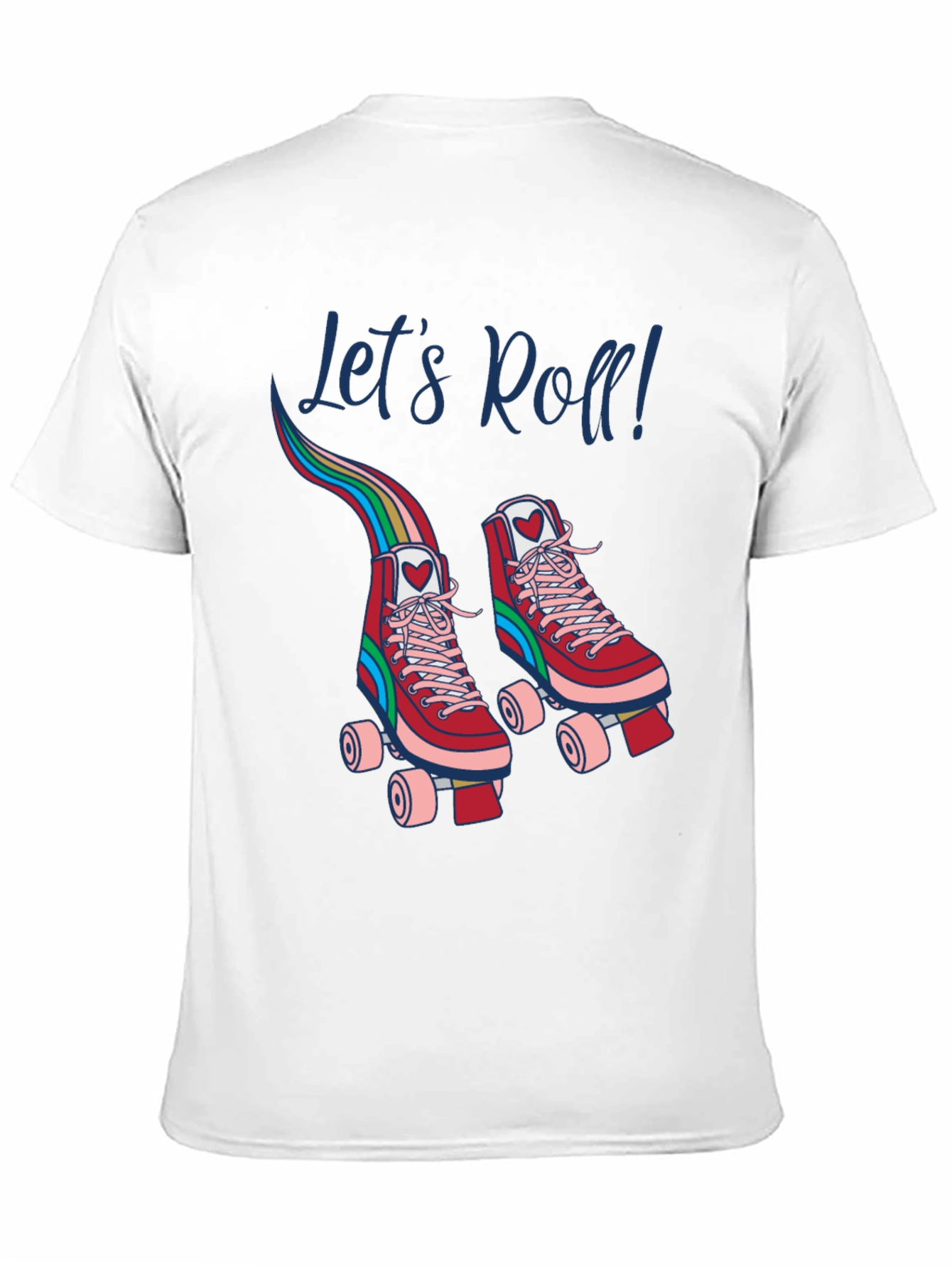Retro Roller Skate T-Shirt - Lets Roll!