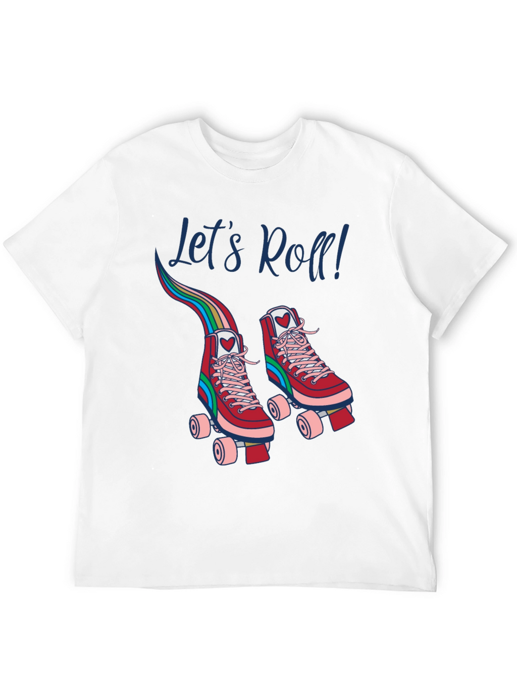 Retro Roller Skate T-Shirt - Lets Roll!