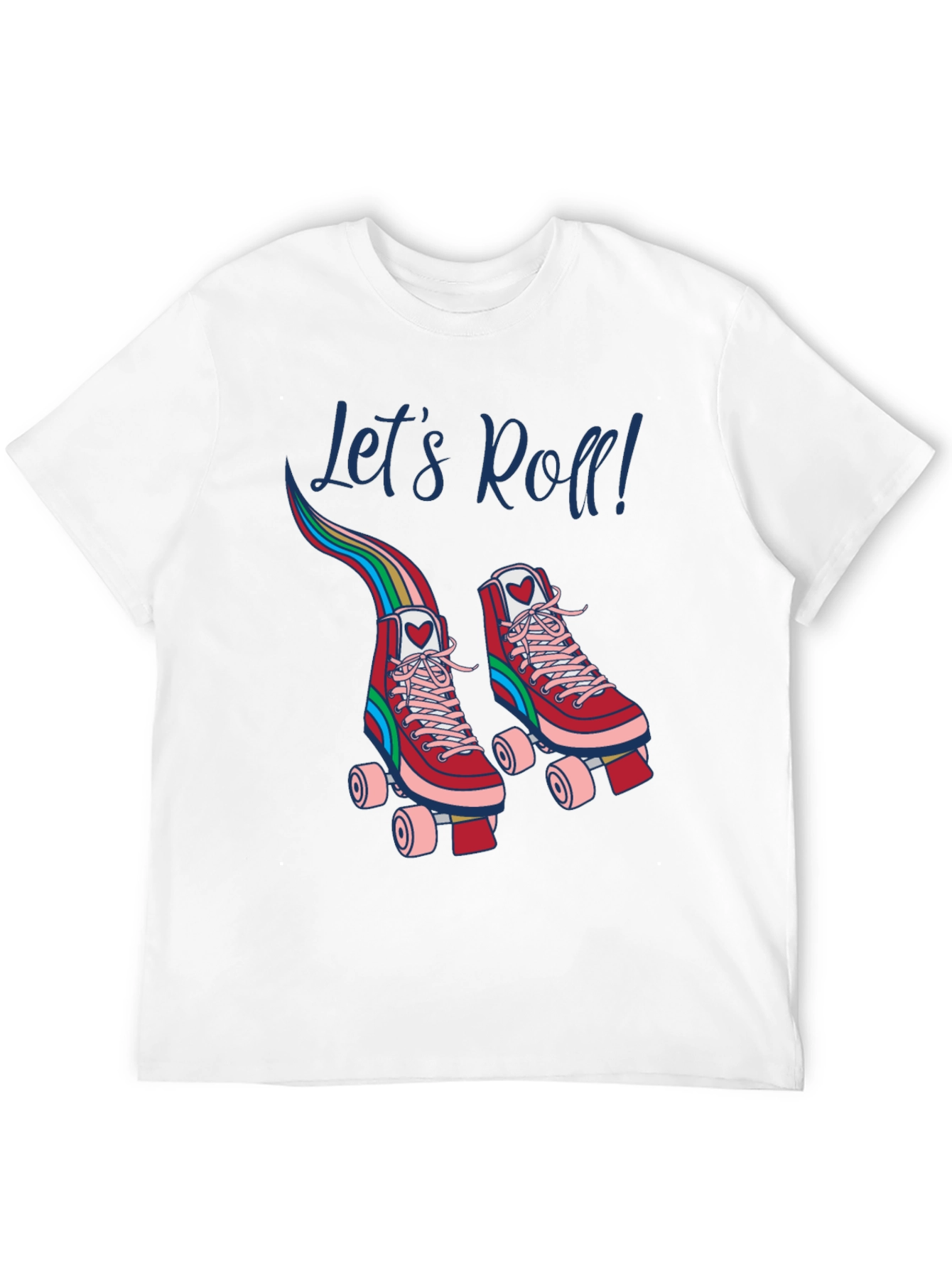 Retro Roller Skate T-Shirt - Lets Roll!
