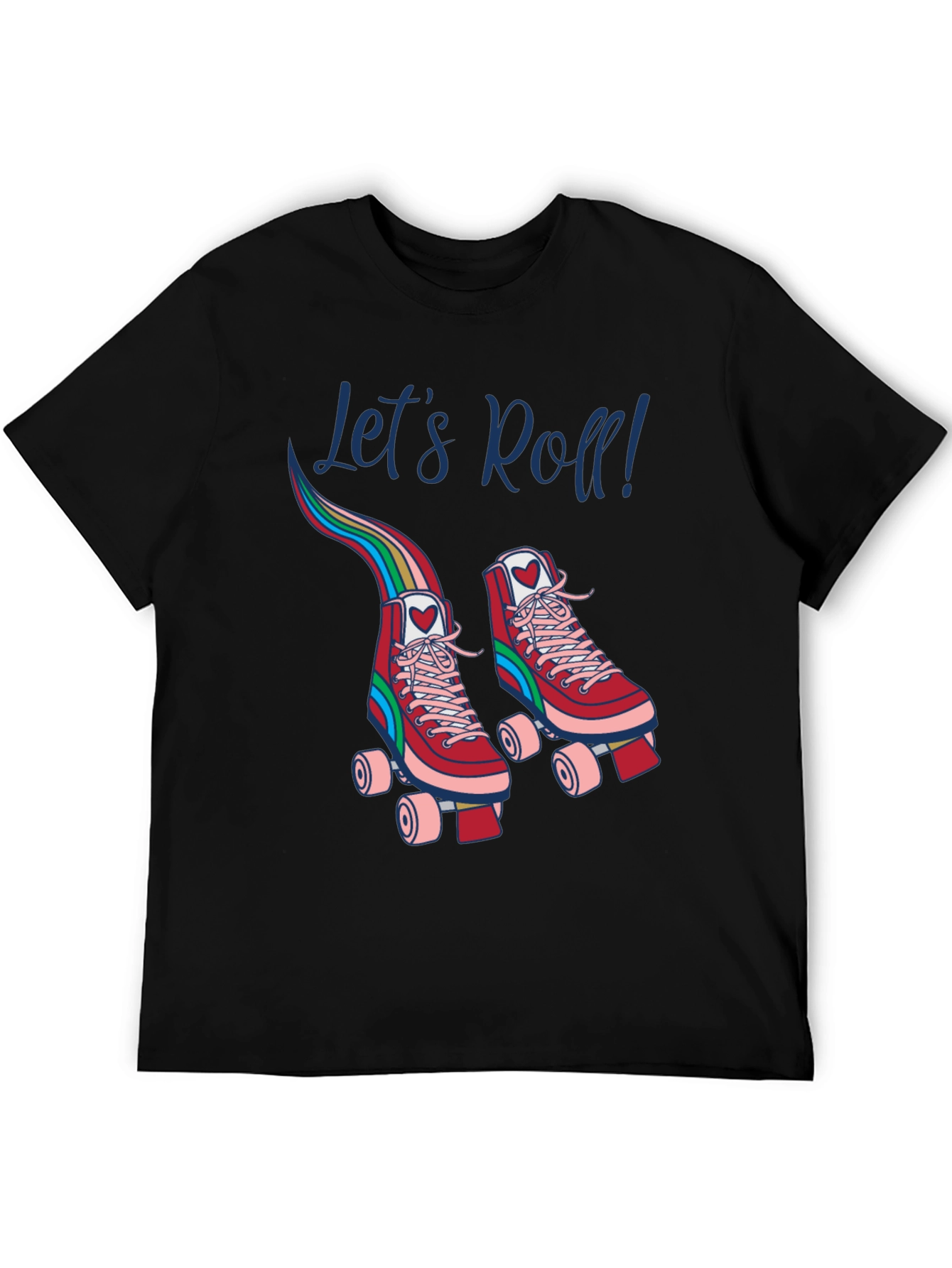 Retro Roller Skate T-Shirt - Lets Roll!