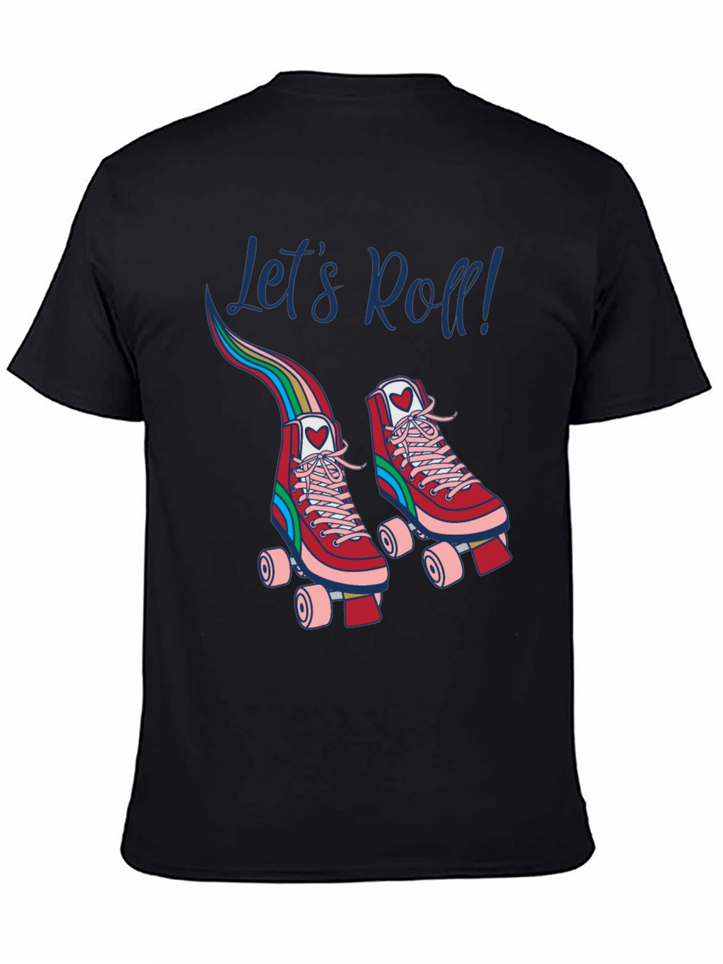 Retro Roller Skate T-Shirt - Lets Roll!