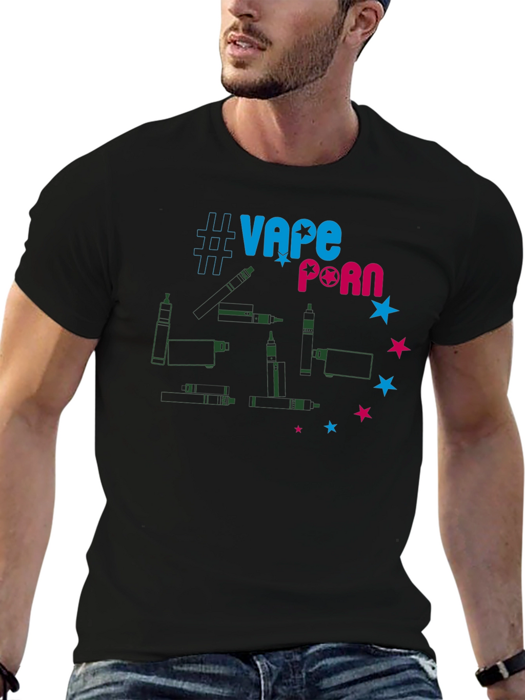 Vape Porn T-Shirt - Funny Vaping Design