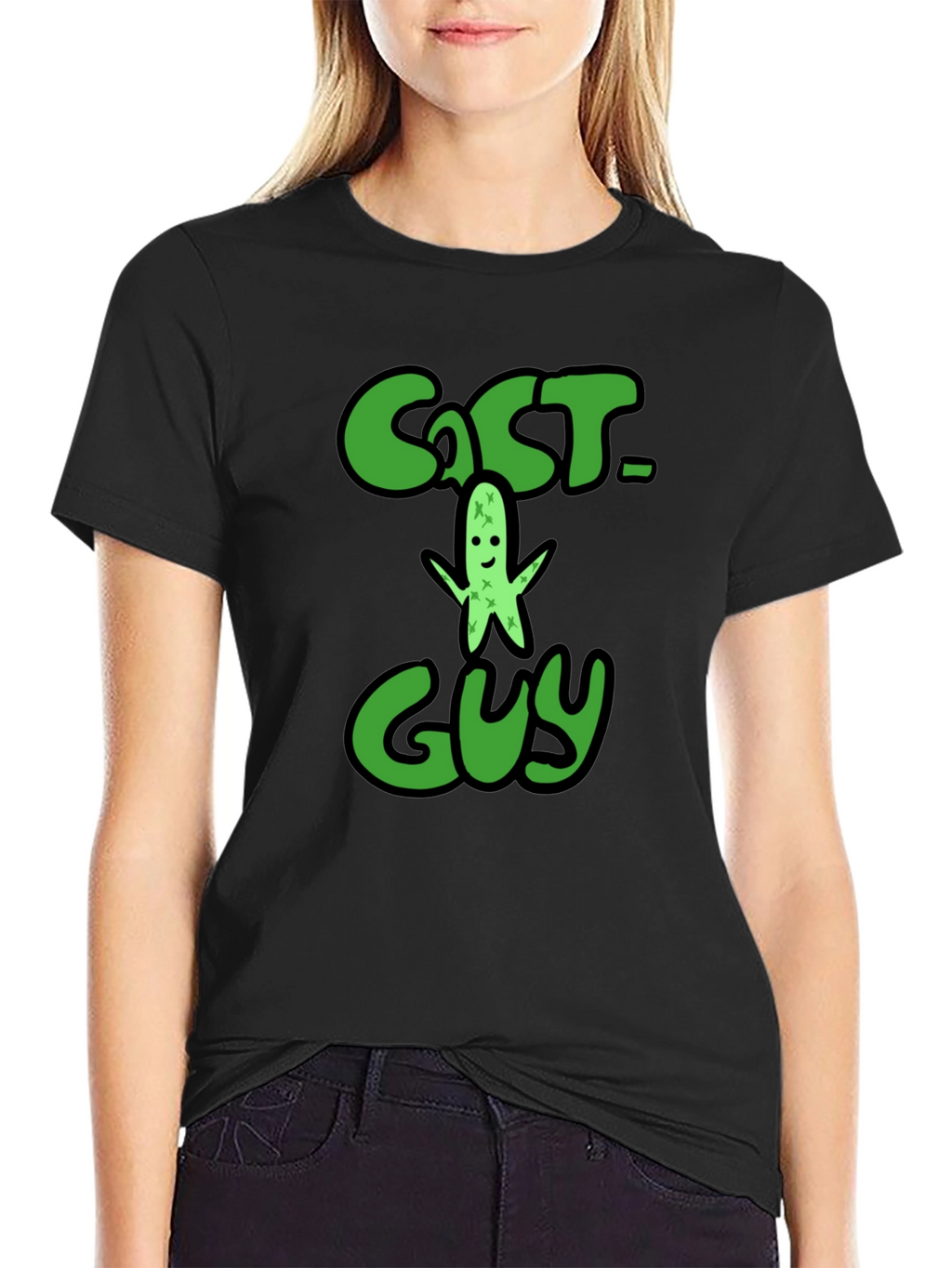 Cactus Guy Graphic Print T-Shirt
