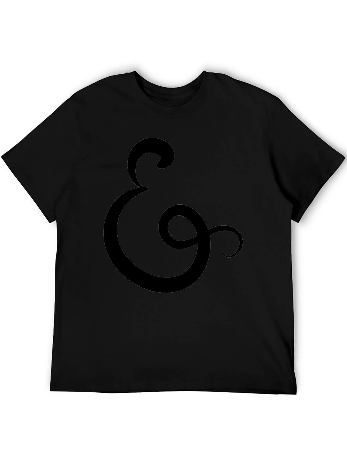 Black T-Shirt with Ampersand Symbol