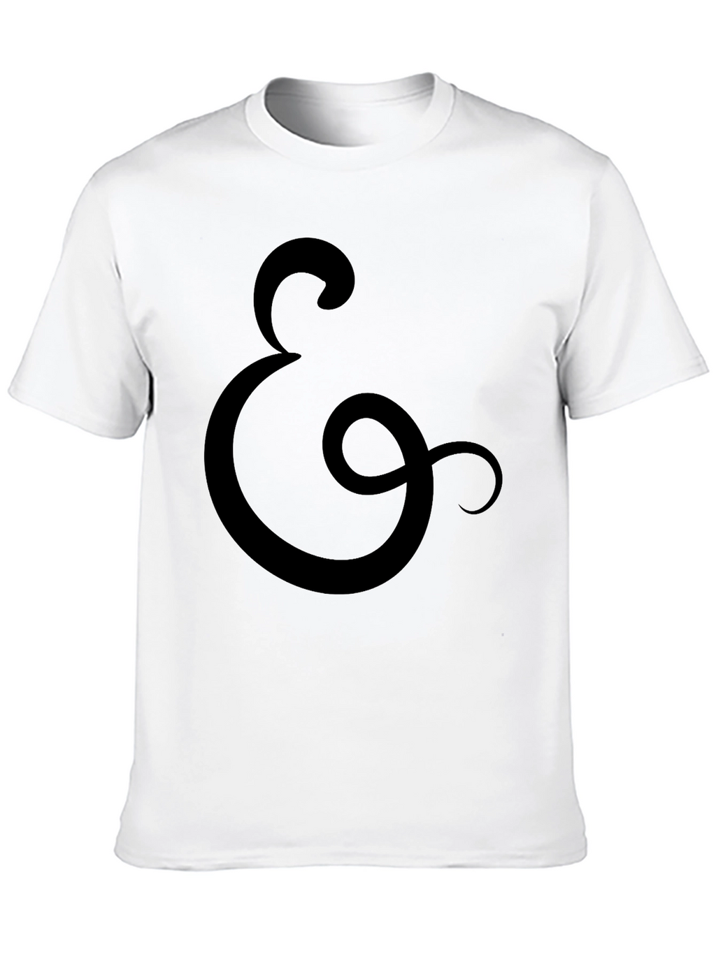Black T-Shirt with Ampersand Symbol