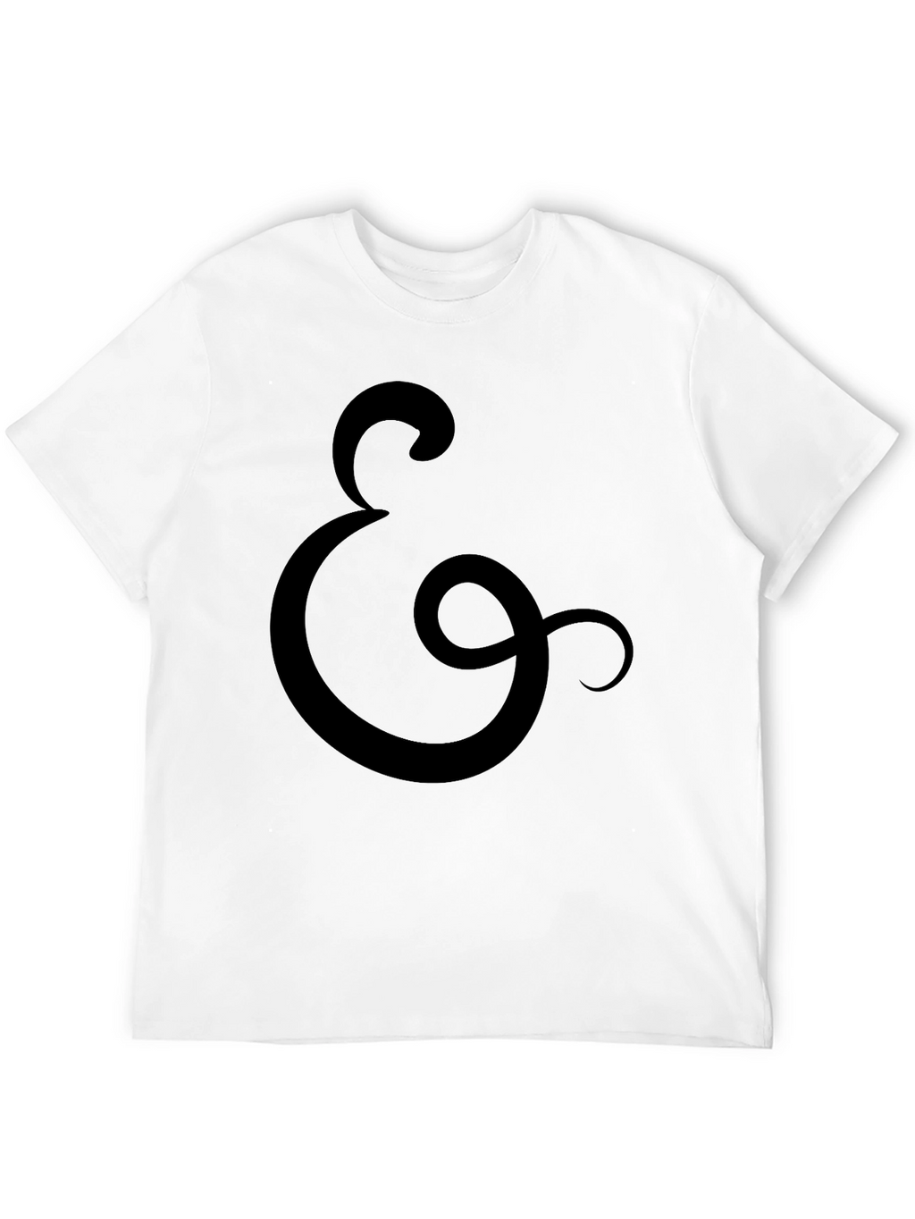 Black T-Shirt with Ampersand Symbol