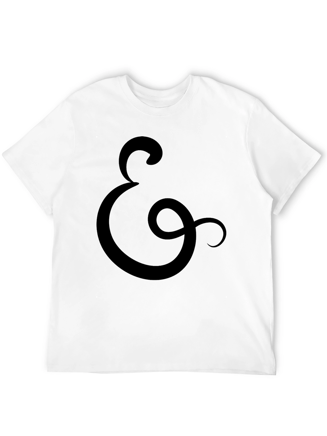 Black T-Shirt with Ampersand Symbol