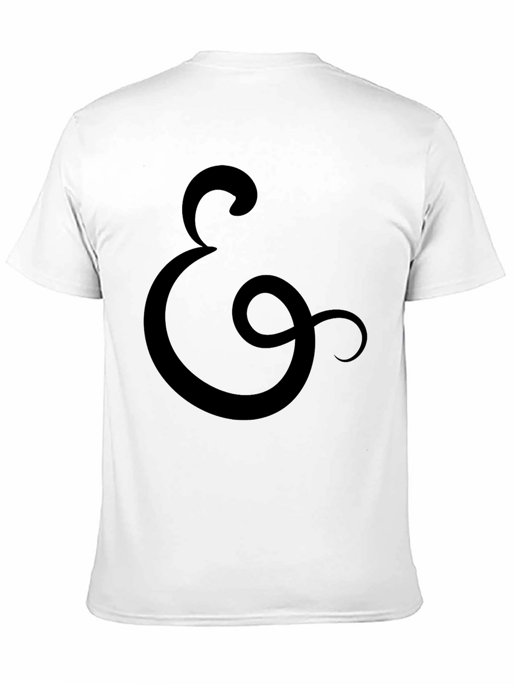 Black T-Shirt with Ampersand Symbol