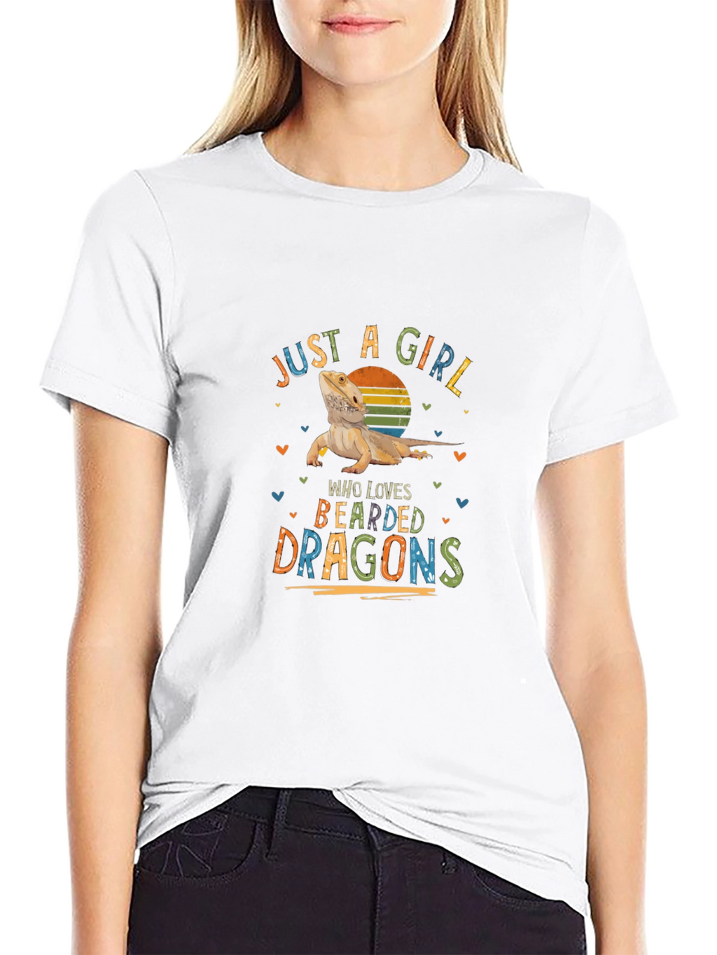 Just A Girl Who Loves Bearded Dragons T-Shirt