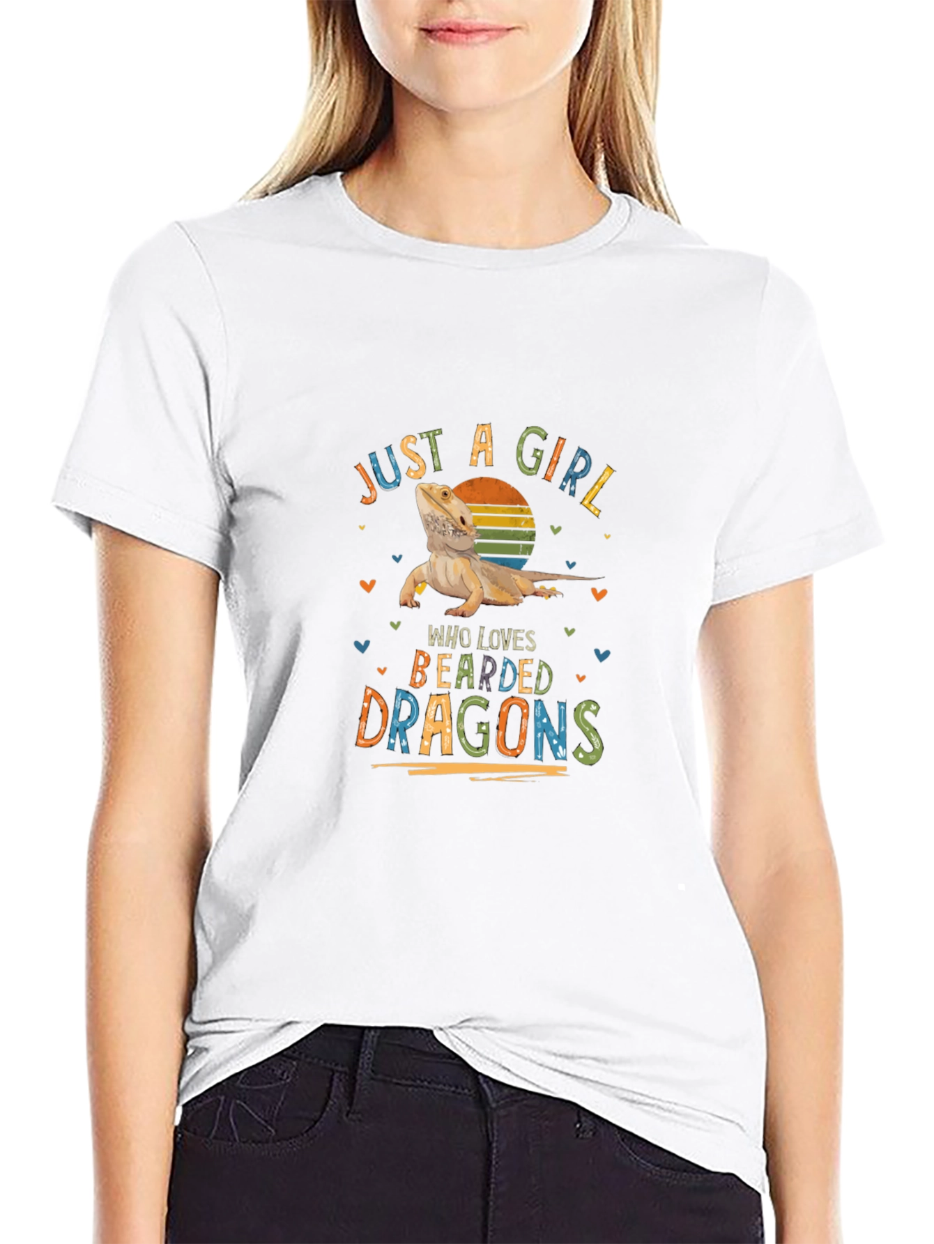 Just A Girl Who Loves Bearded Dragons T-Shirt