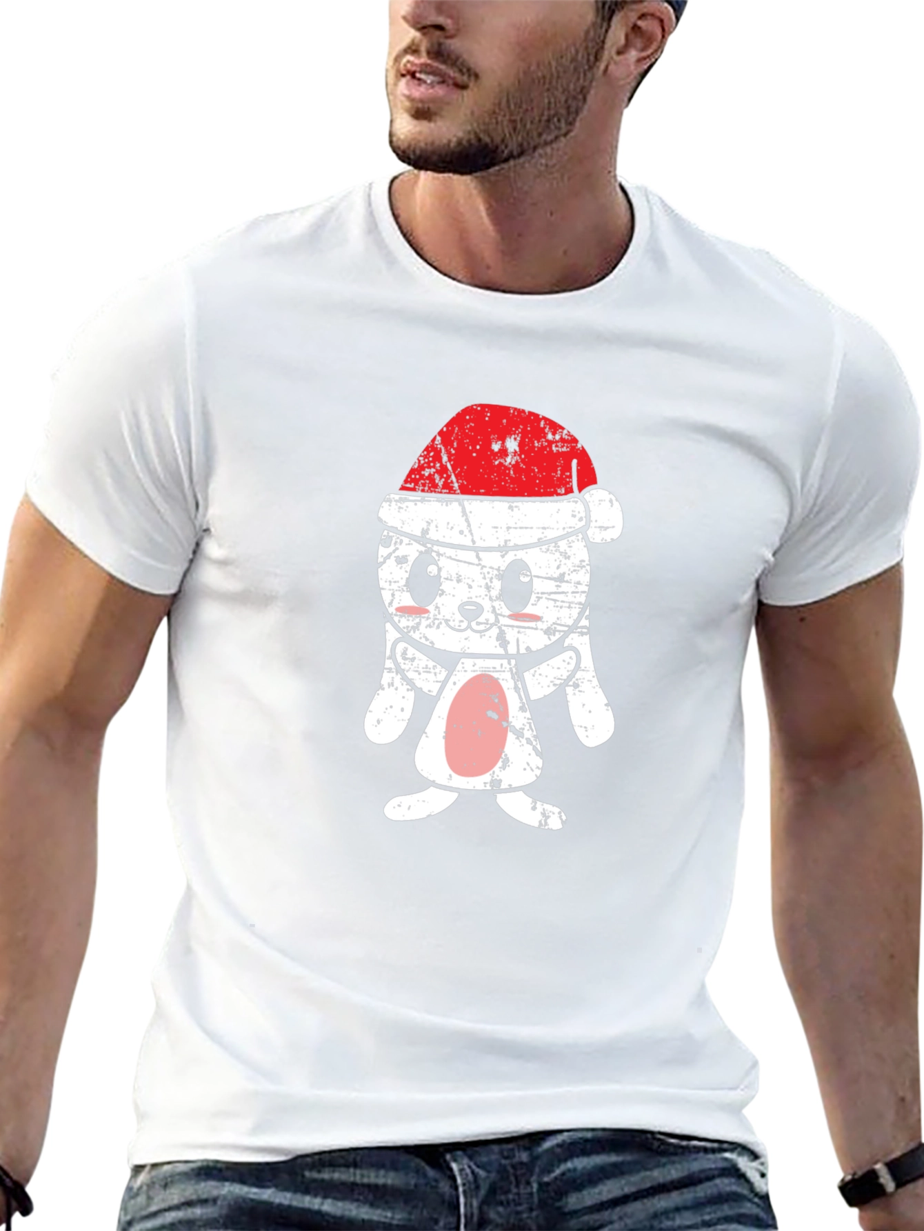 Festive Bunny T-Shirt - Holiday Apparel