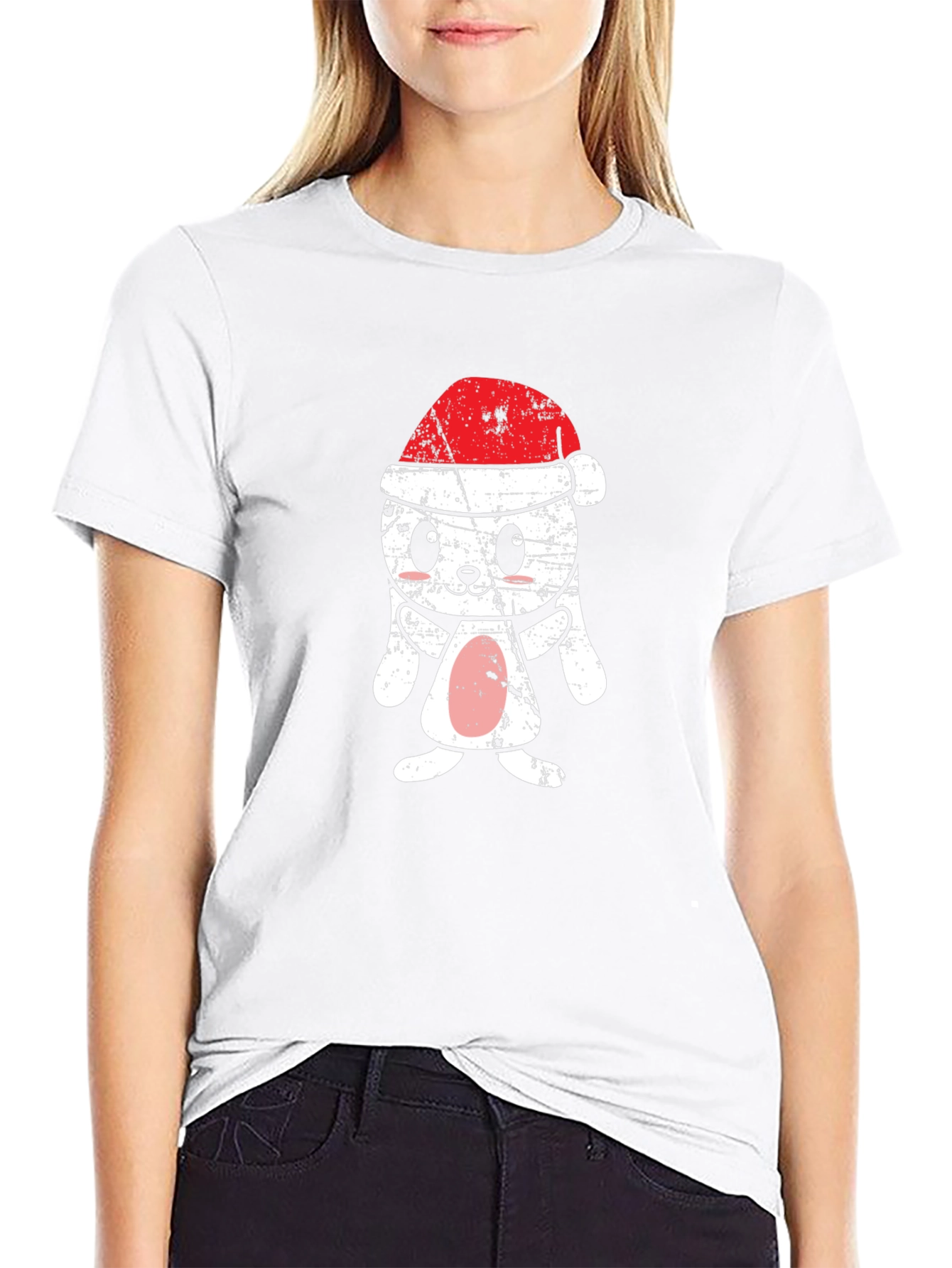 Festive Bunny T-Shirt - Holiday Apparel