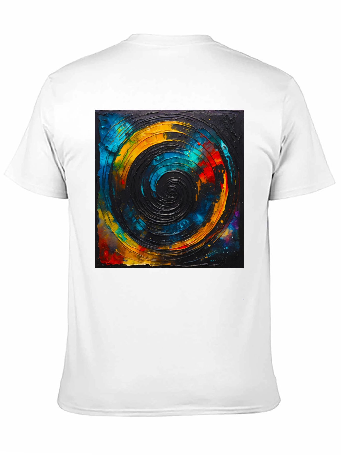 Abstract Swirl Graphic Tee - Black Unisex T-Shirt