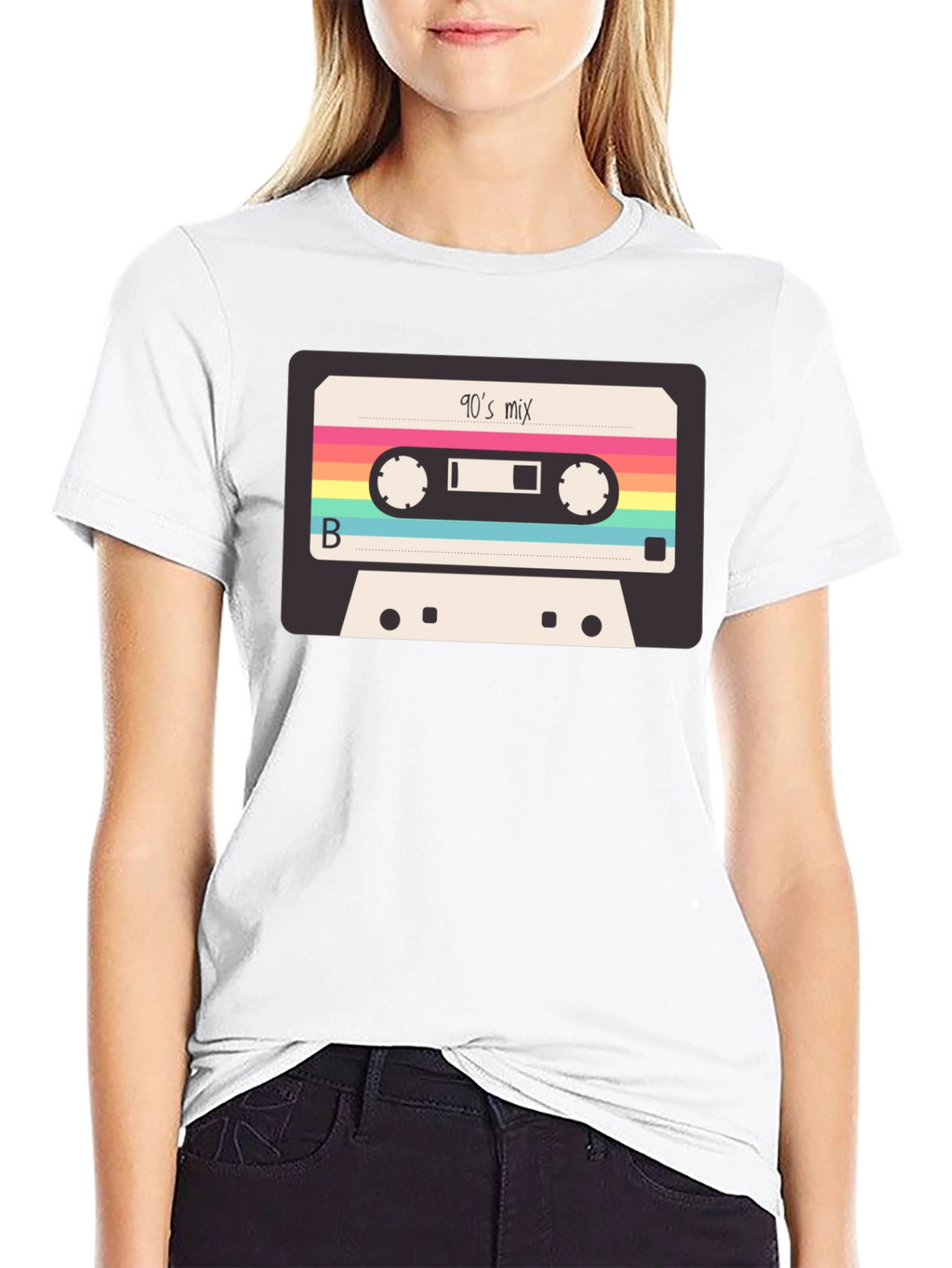 90s Mix Tape T-Shirt - Retro Cassette Graphic Tee