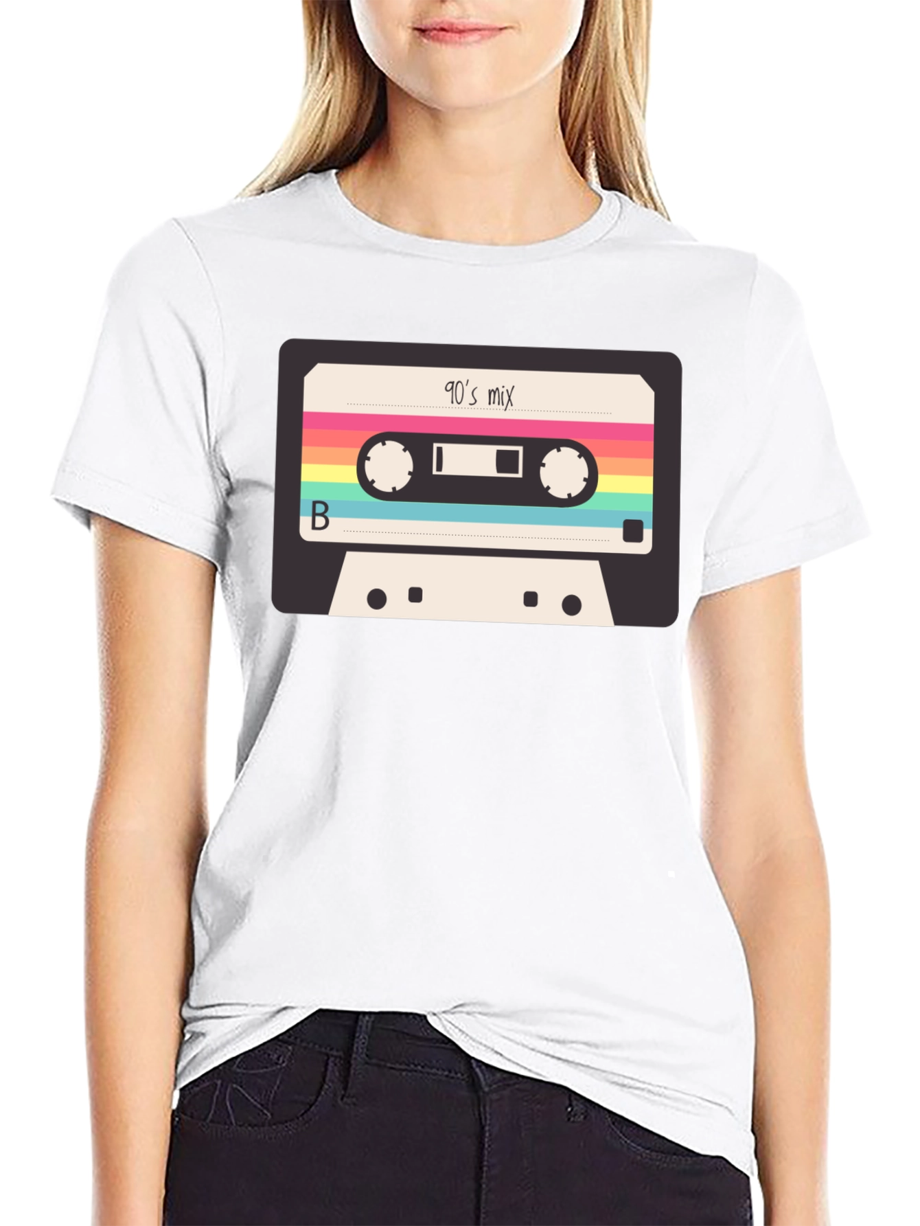 90s Mix Tape T-Shirt - Retro Cassette Graphic Tee