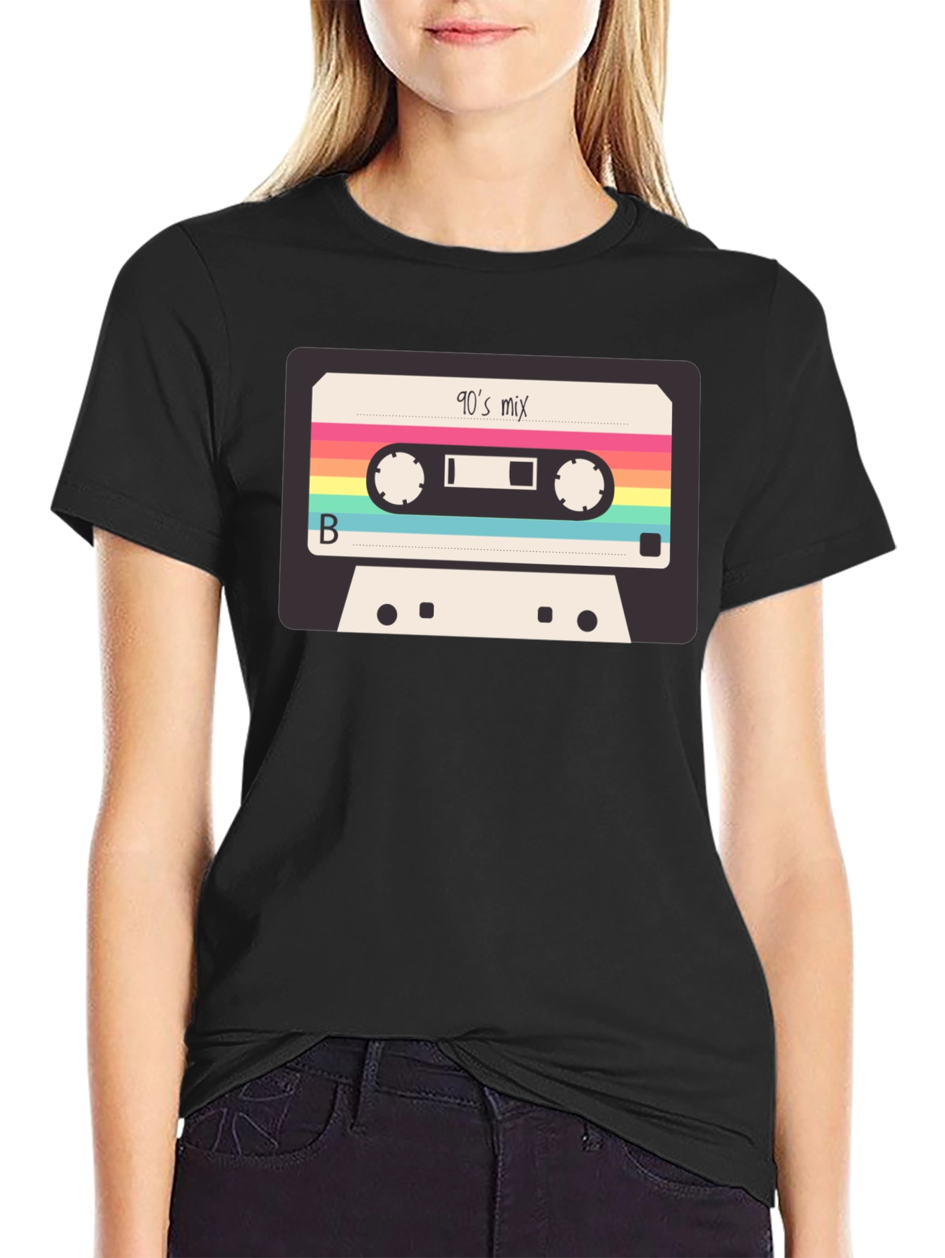 90s Mix Tape T-Shirt - Retro Cassette Graphic Tee