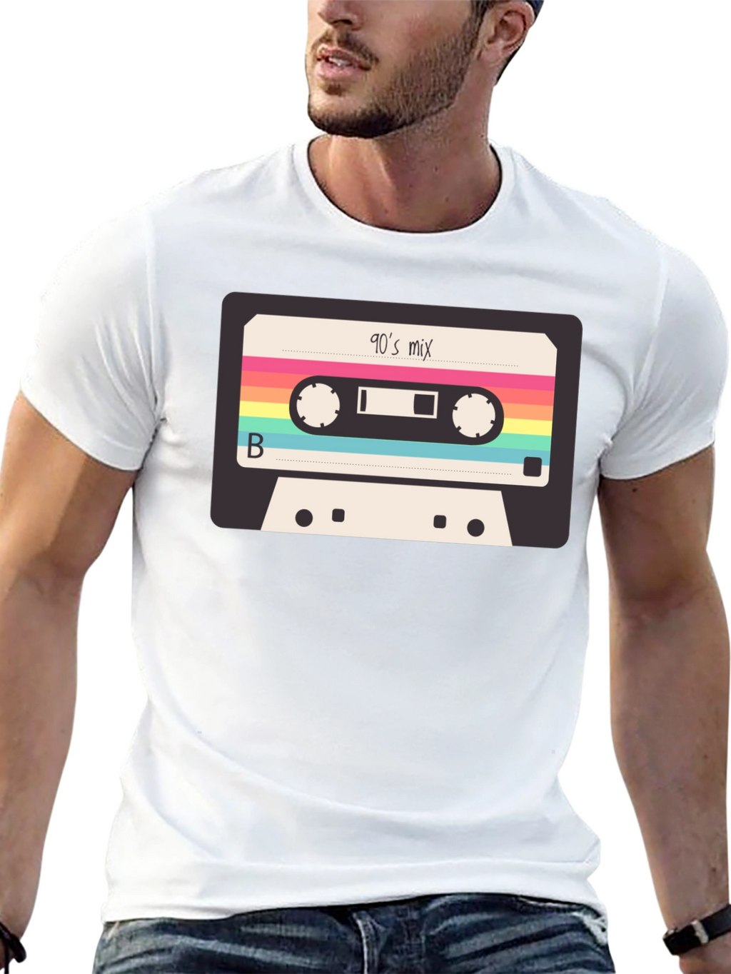 90s Mix Tape T-Shirt - Retro Cassette Graphic Tee