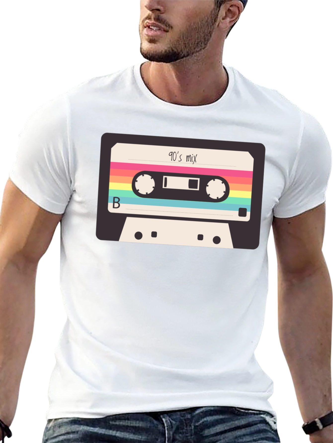 90s Mix Tape T-Shirt - Retro Cassette Graphic Tee