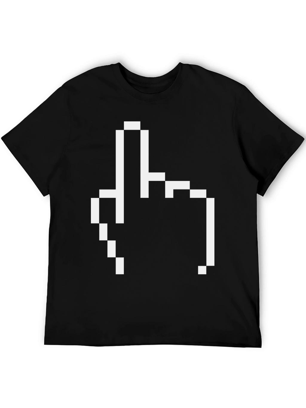 Pixel Finger T-Shirt - Retro Style Funny Graphic Tee