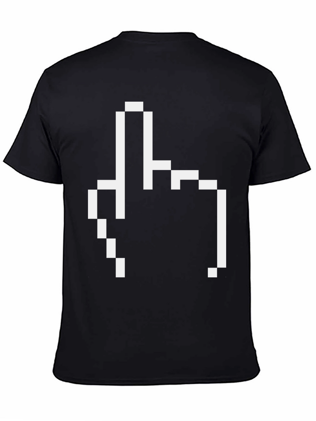 Pixel Finger T-Shirt - Retro Style Funny Graphic Tee