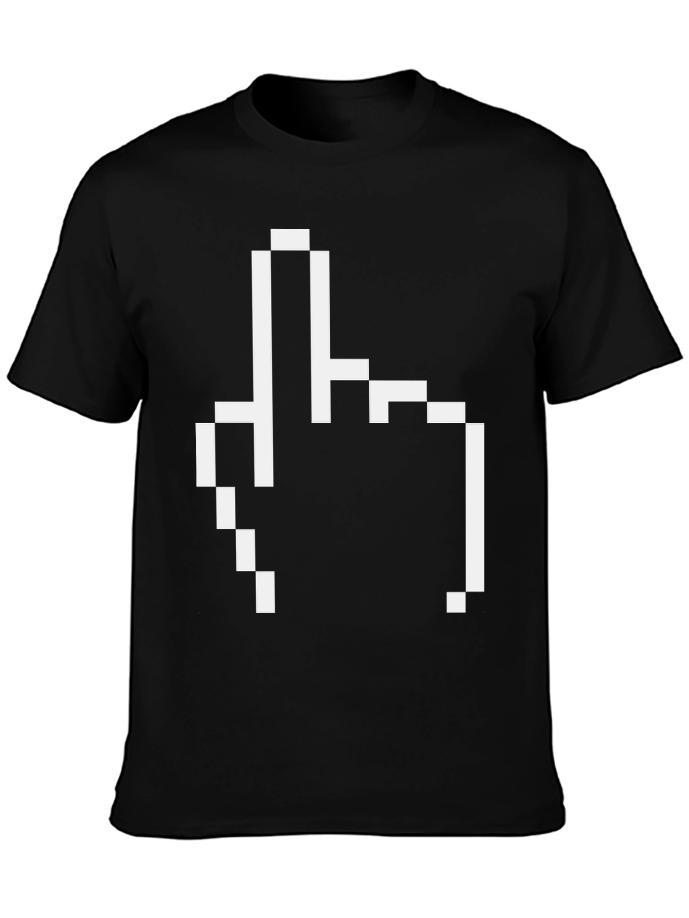 Pixel Finger T-Shirt - Retro Style Funny Graphic Tee