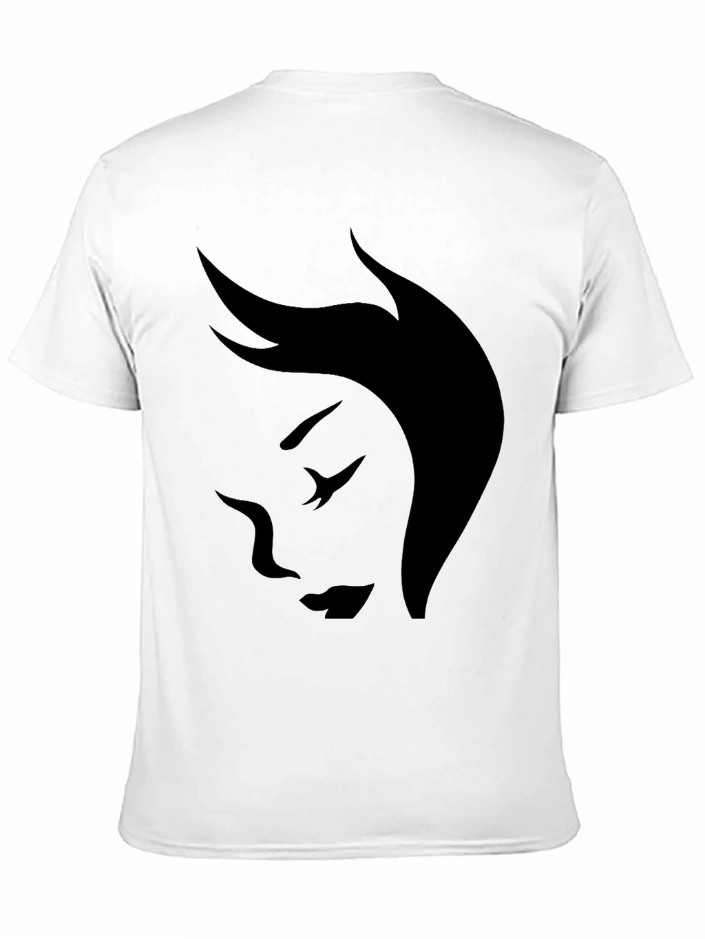 Minimalist Face Graphic Black T-Shirt