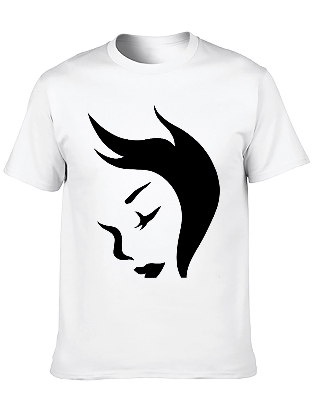 Minimalist Face Graphic Black T-Shirt