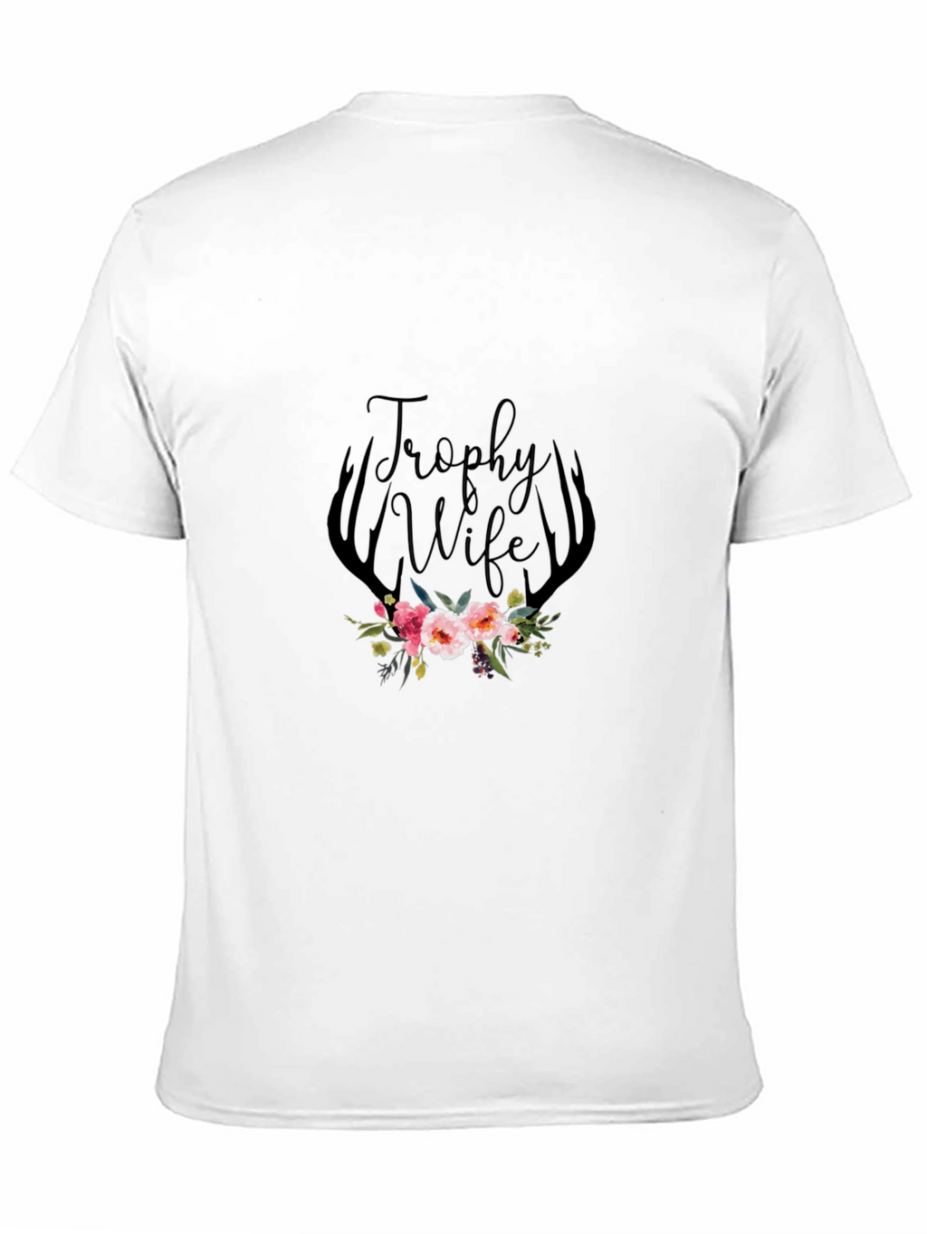 Trophy Wife Floral Antler Graphic Tee