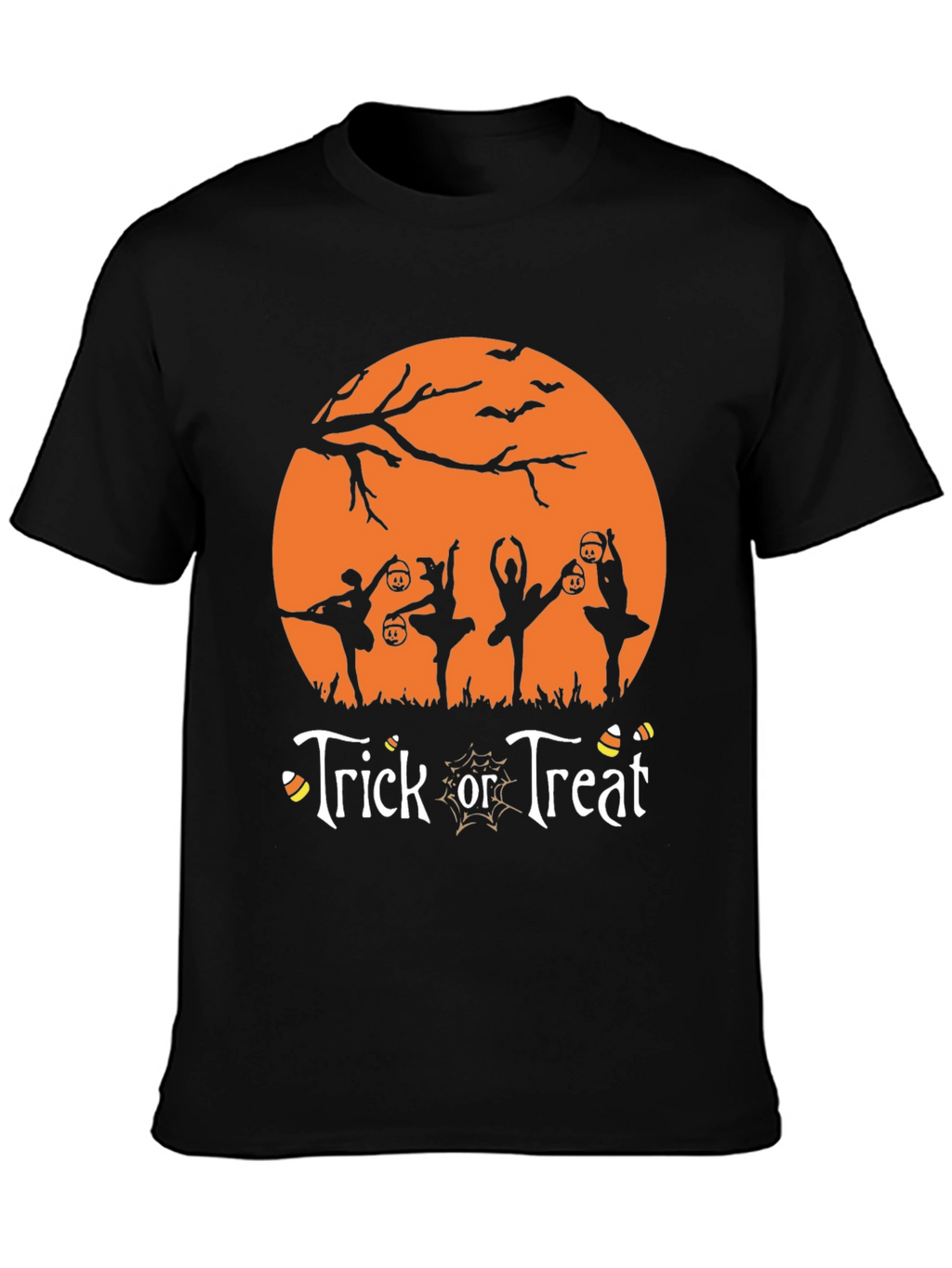 Halloween Ballerina Trick or Treat Graphic Tee
