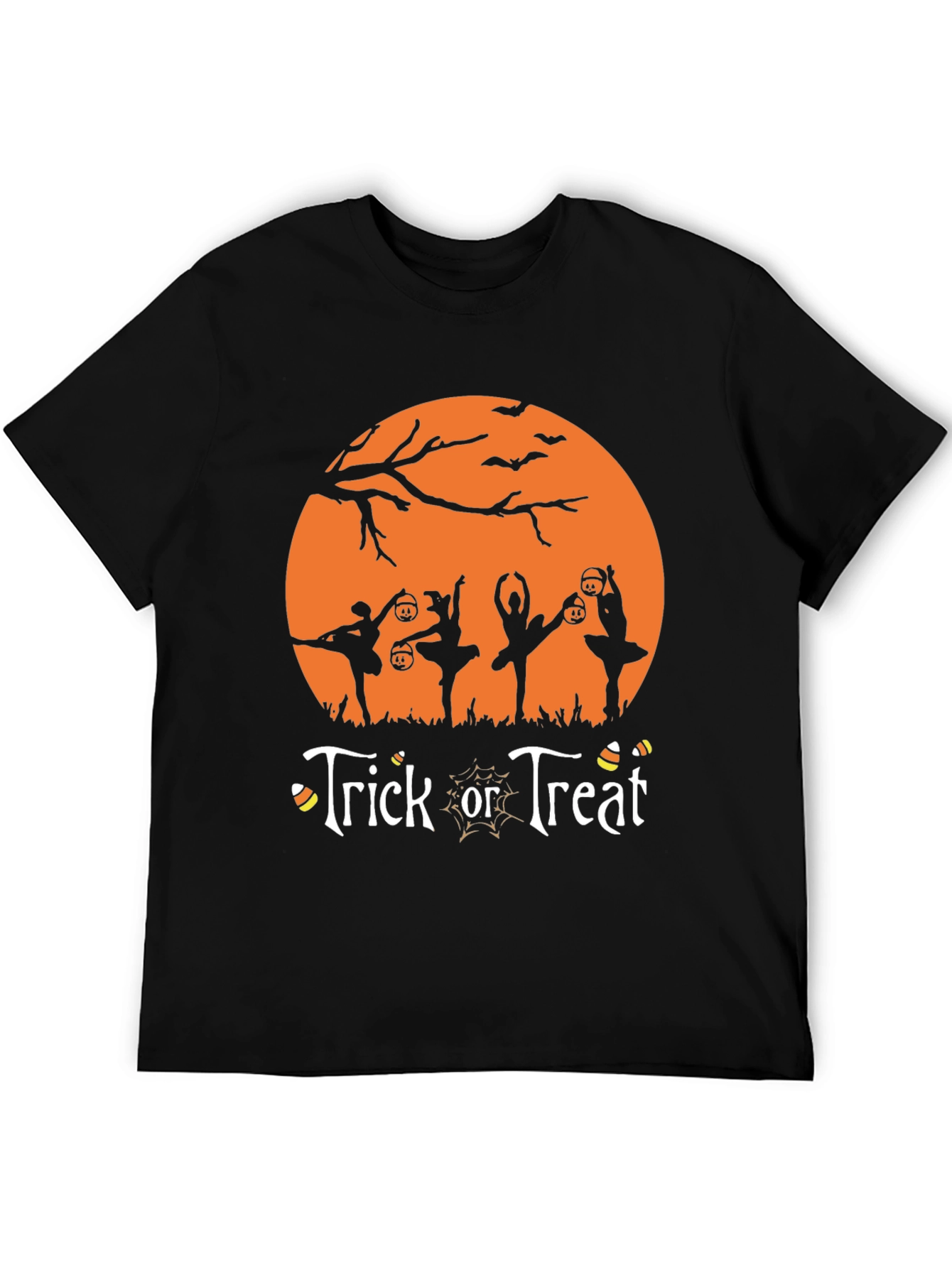 Halloween Ballerina Trick or Treat Graphic Tee