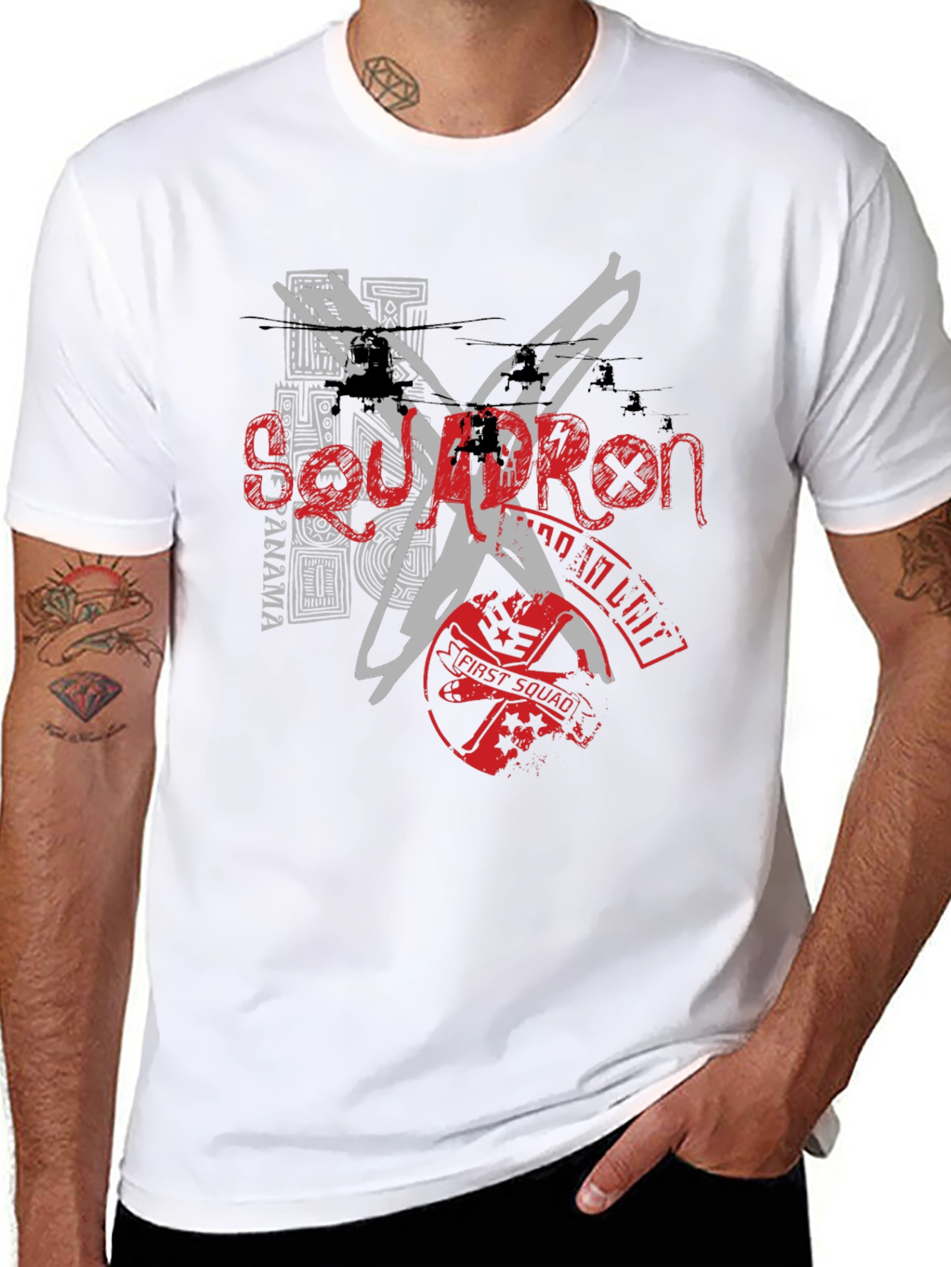 Graphic Print Crew Neck T-Shirt