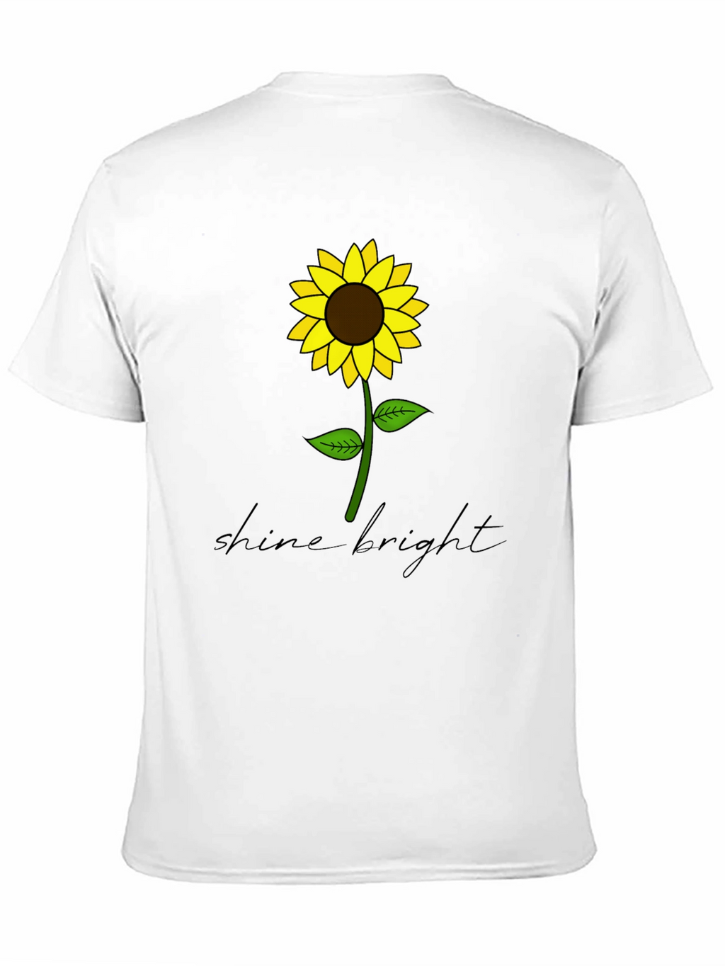 Shine Bright Sunflower Graphic Tee - Black