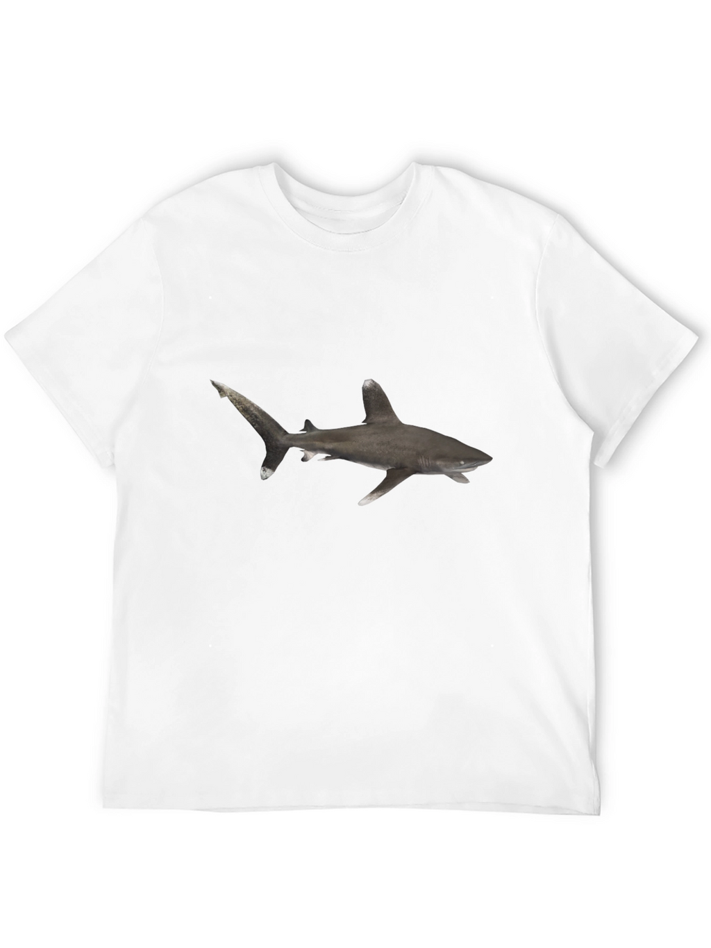 Shark Graphic Black T-Shirt - Mens Casual Tee