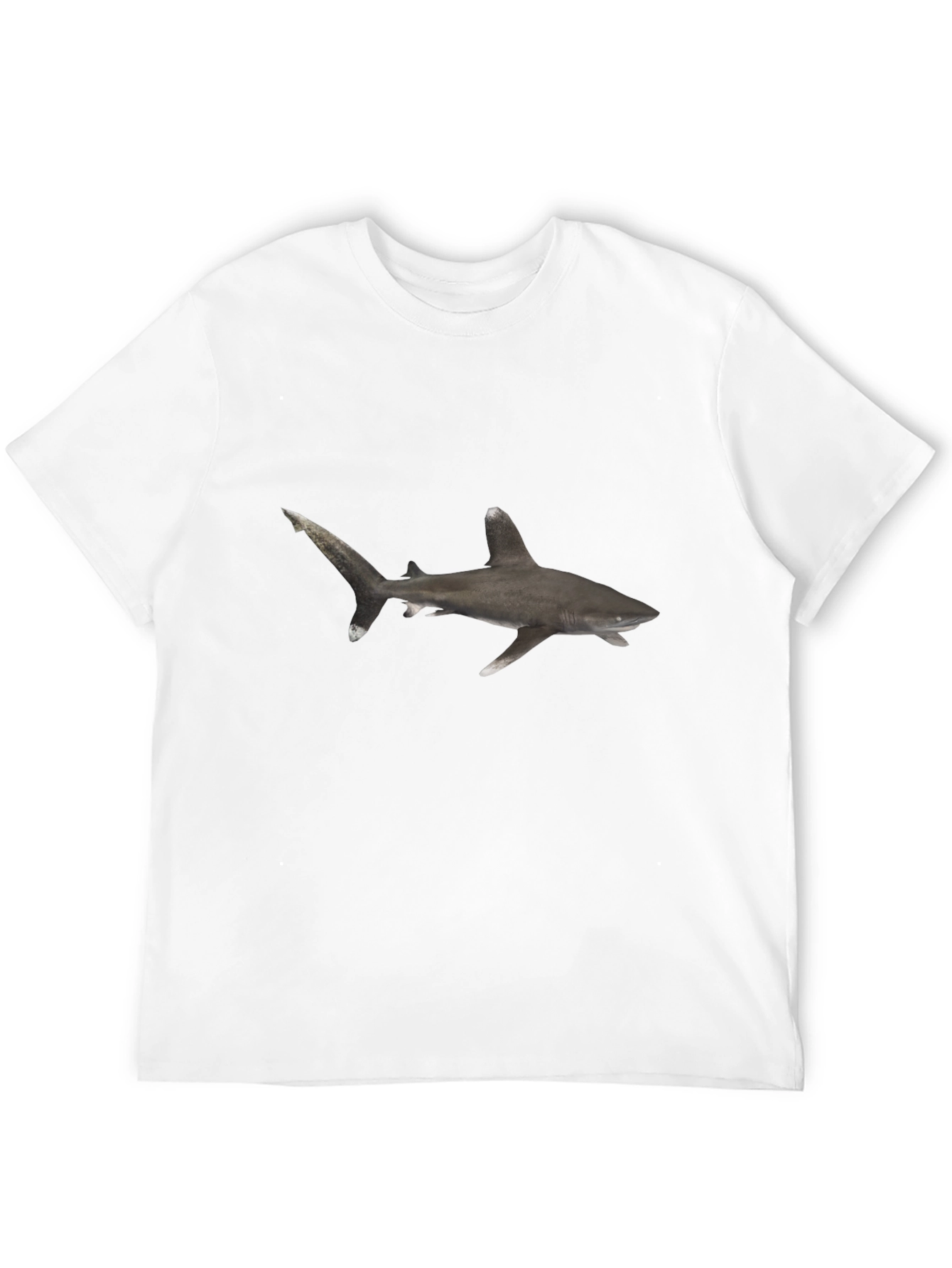 Shark Graphic Black T-Shirt - Mens Casual Tee