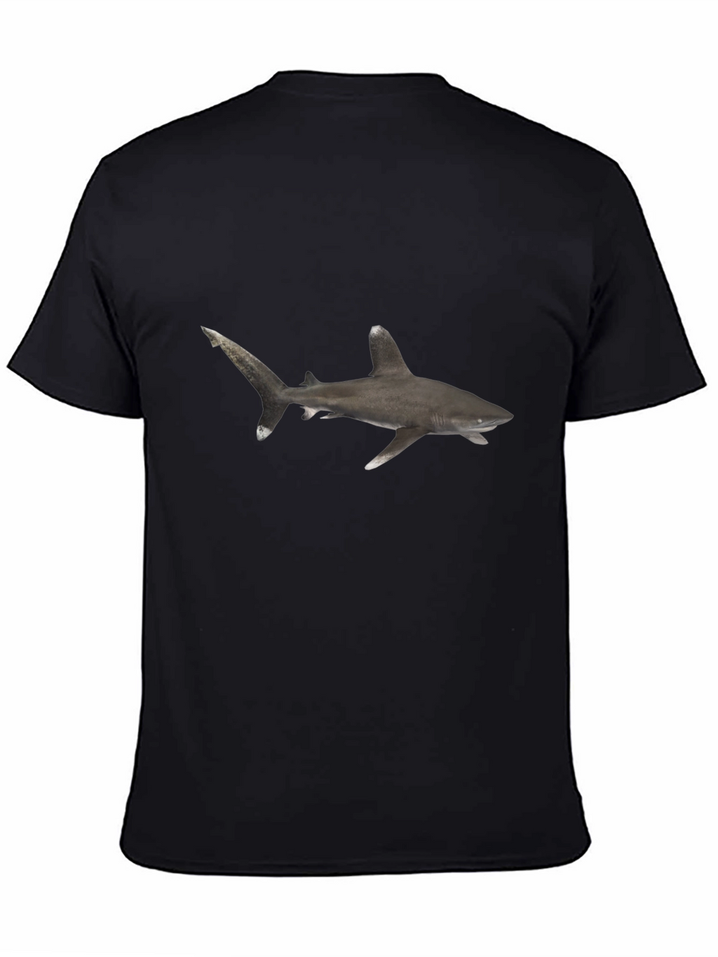 Shark Graphic Black T-Shirt - Mens Casual Tee