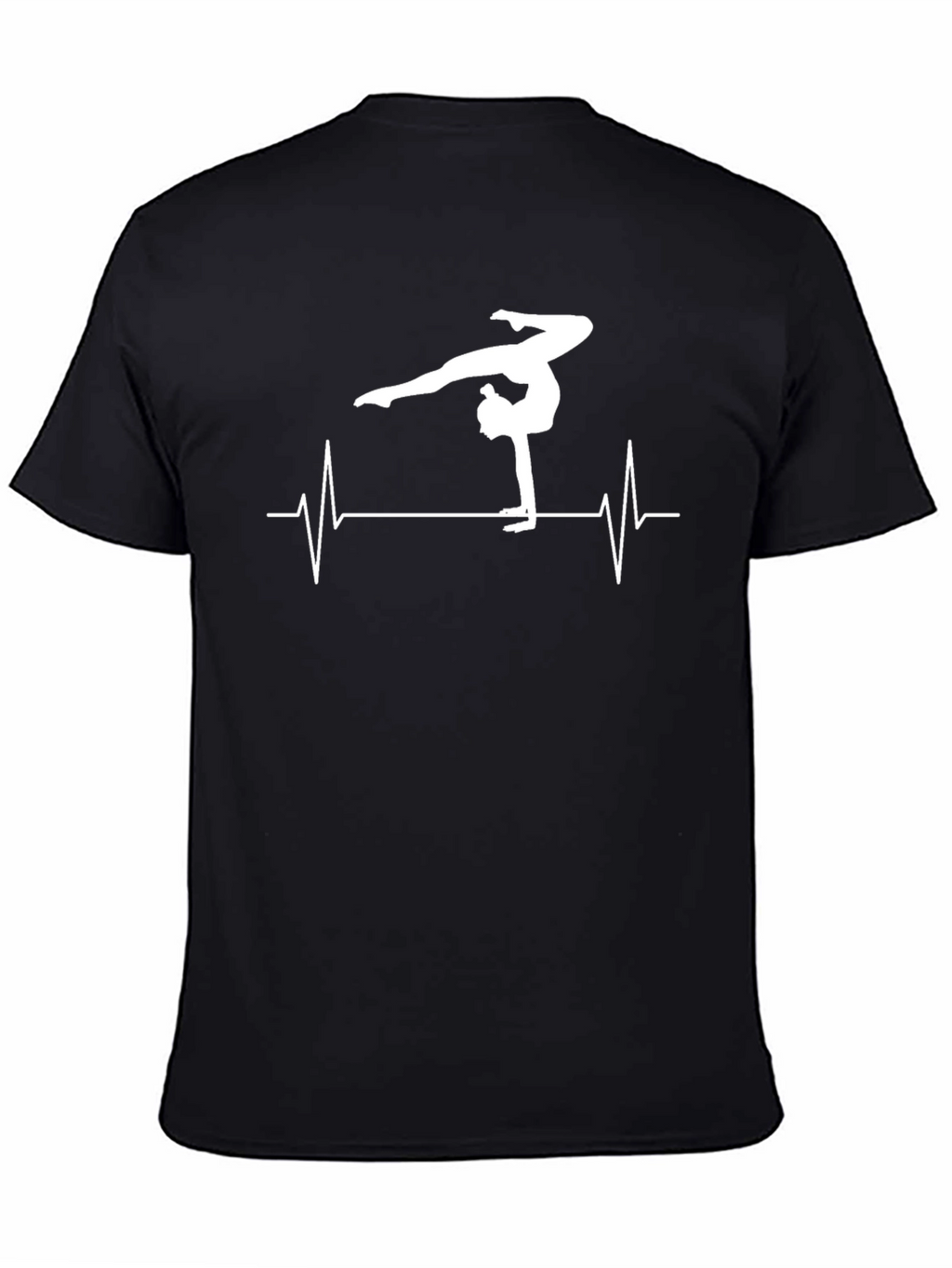 Gymnast Heartbeat Graphic Tee - Black