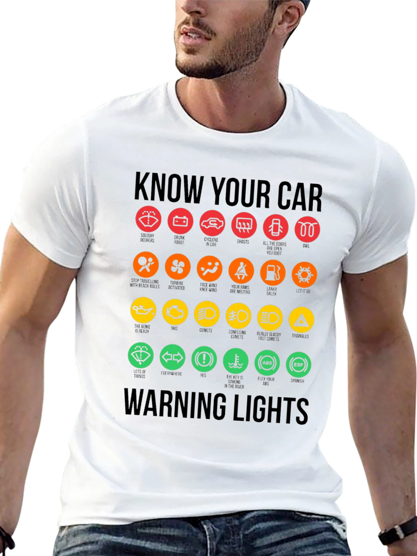 Know Your Car Warning Lights Graphic Tee