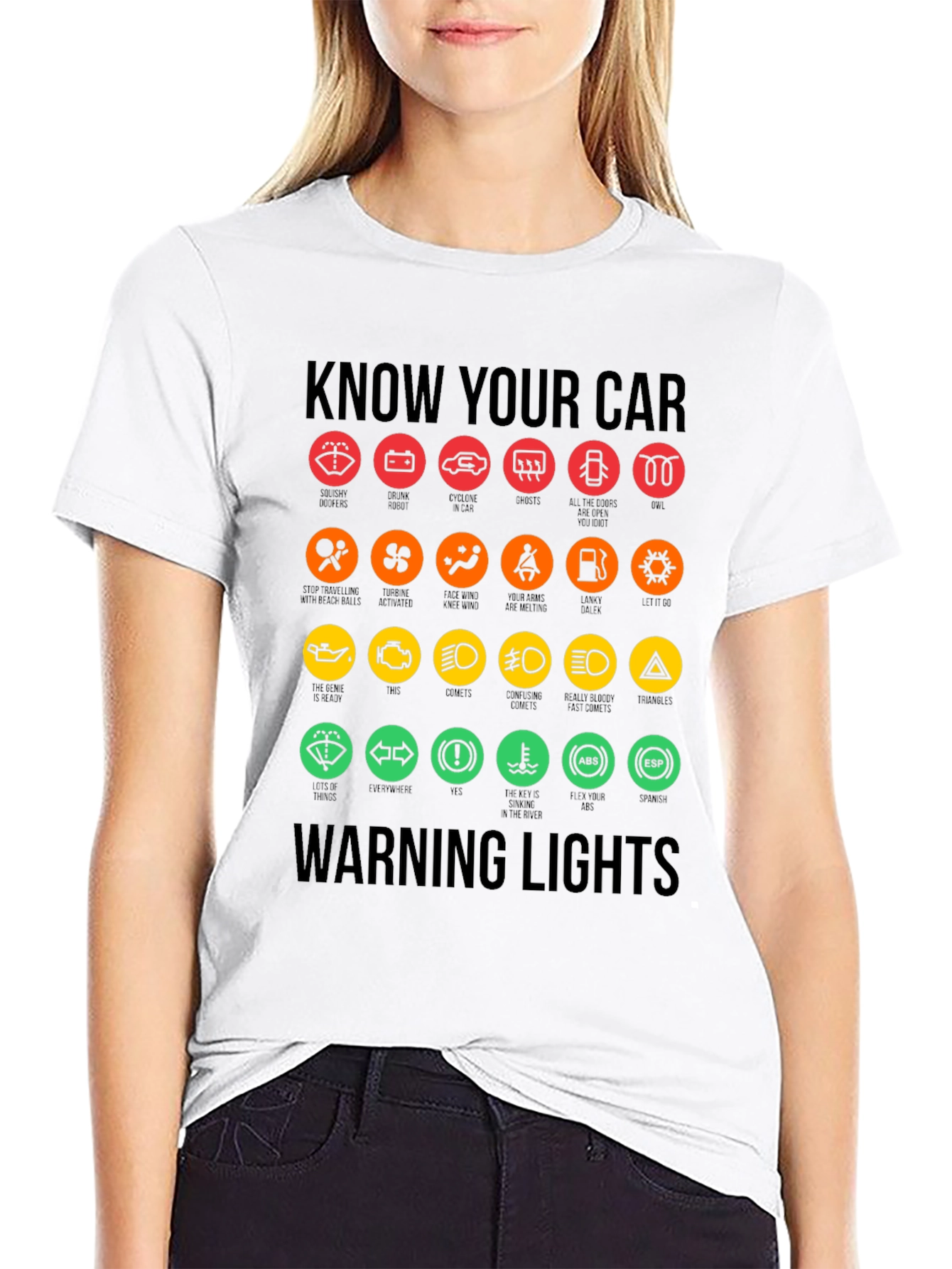 Know Your Car Warning Lights Graphic Tee