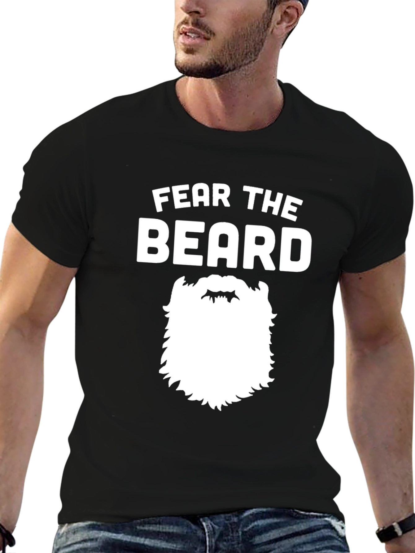 Fear The Beard T-Shirt - Funny Bearded Man Tee
