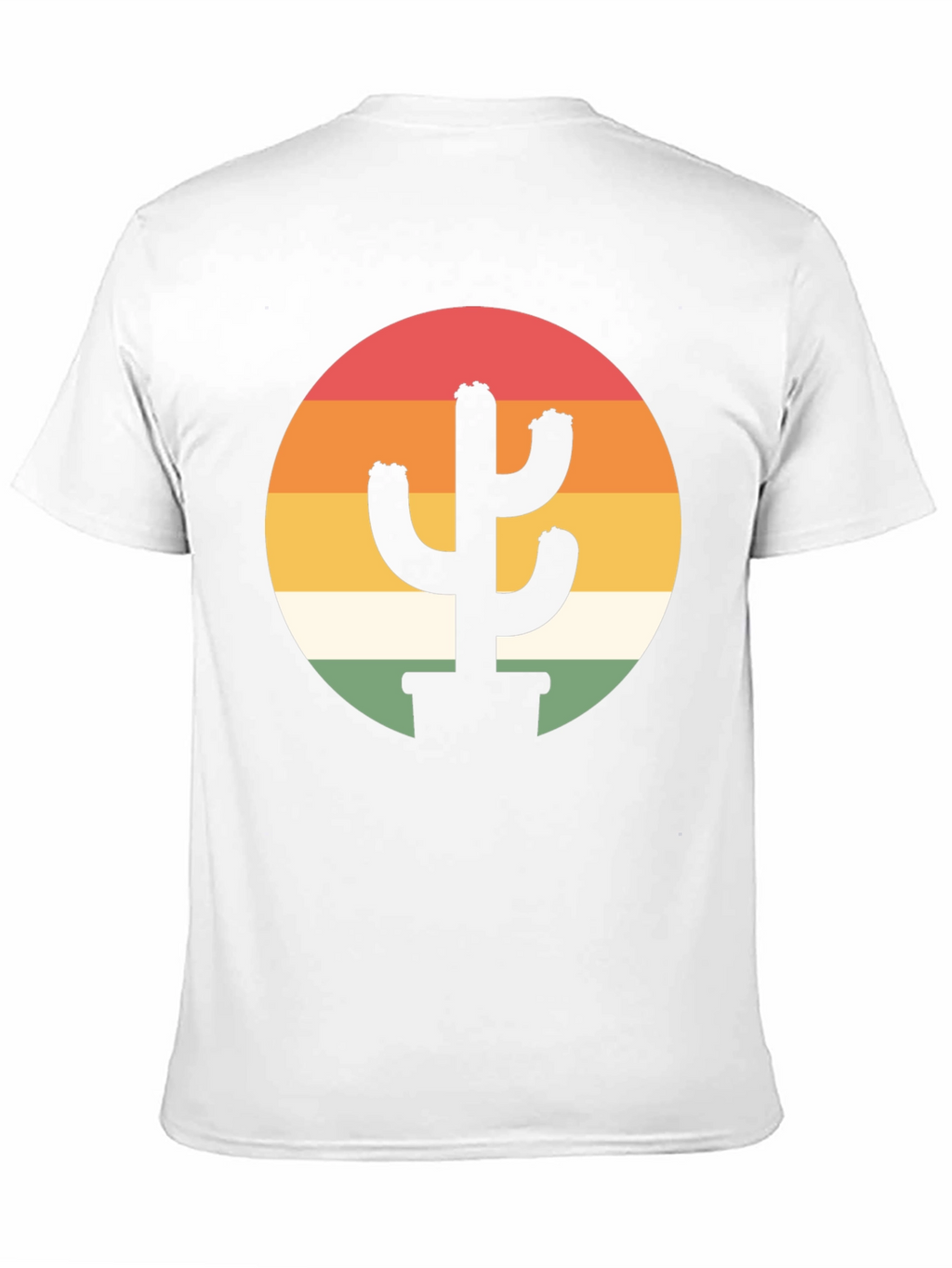 Retro Cactus Sunset Graphic Tee - Black