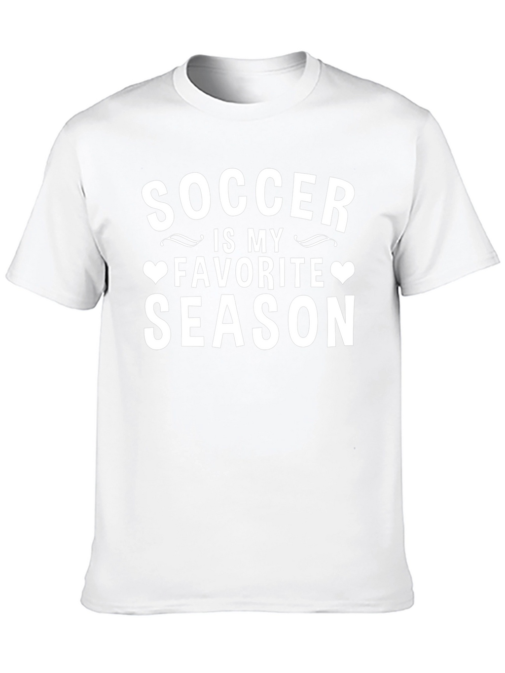 Soccer Is My Favorite Season Black T-Shirt
