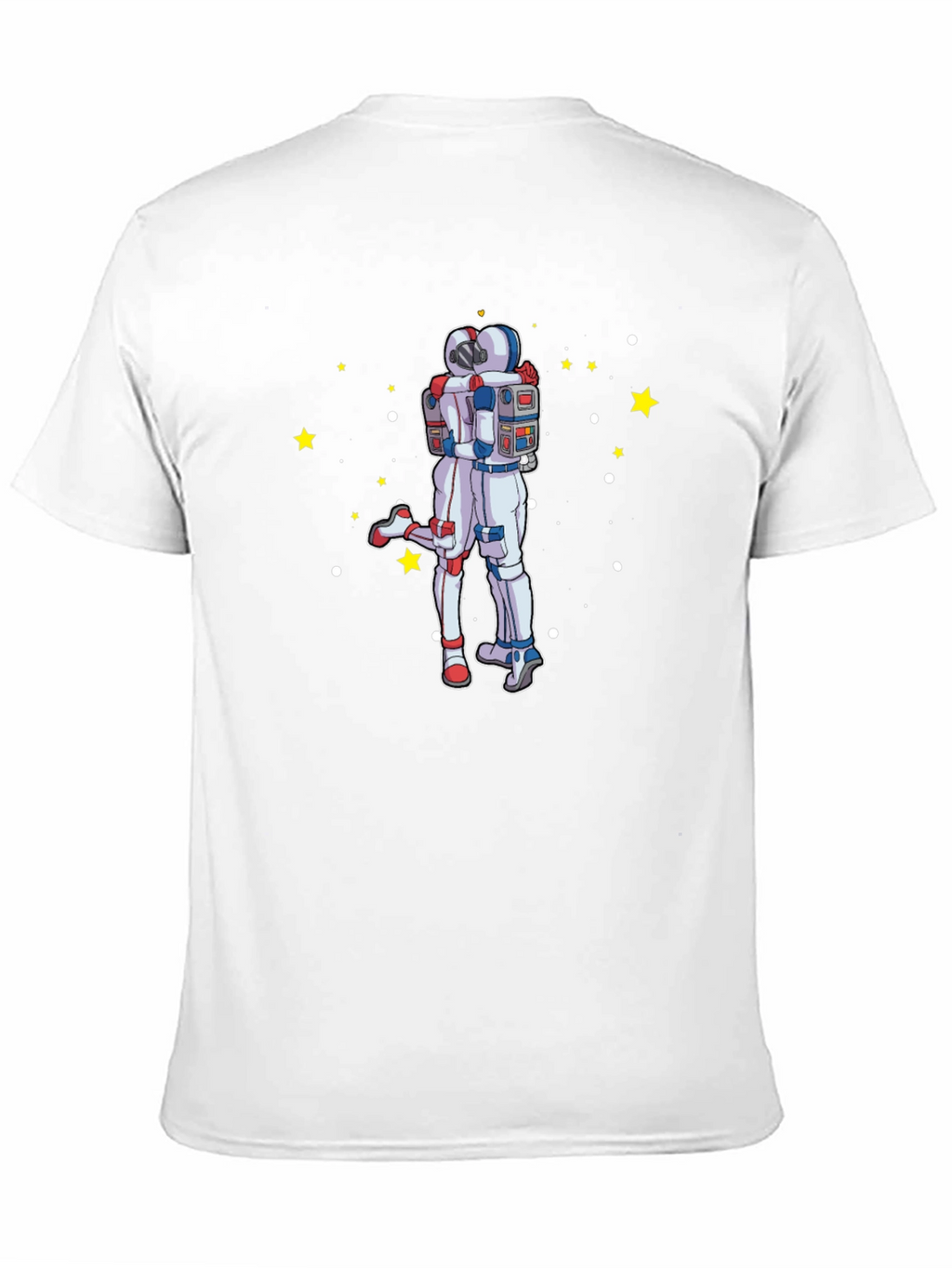 Astronaut Hug Graphic T-Shirt - Space Lovers Tee