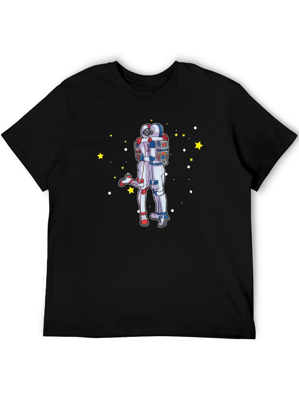 Astronaut Hug Graphic T-Shirt - Space Lovers Tee