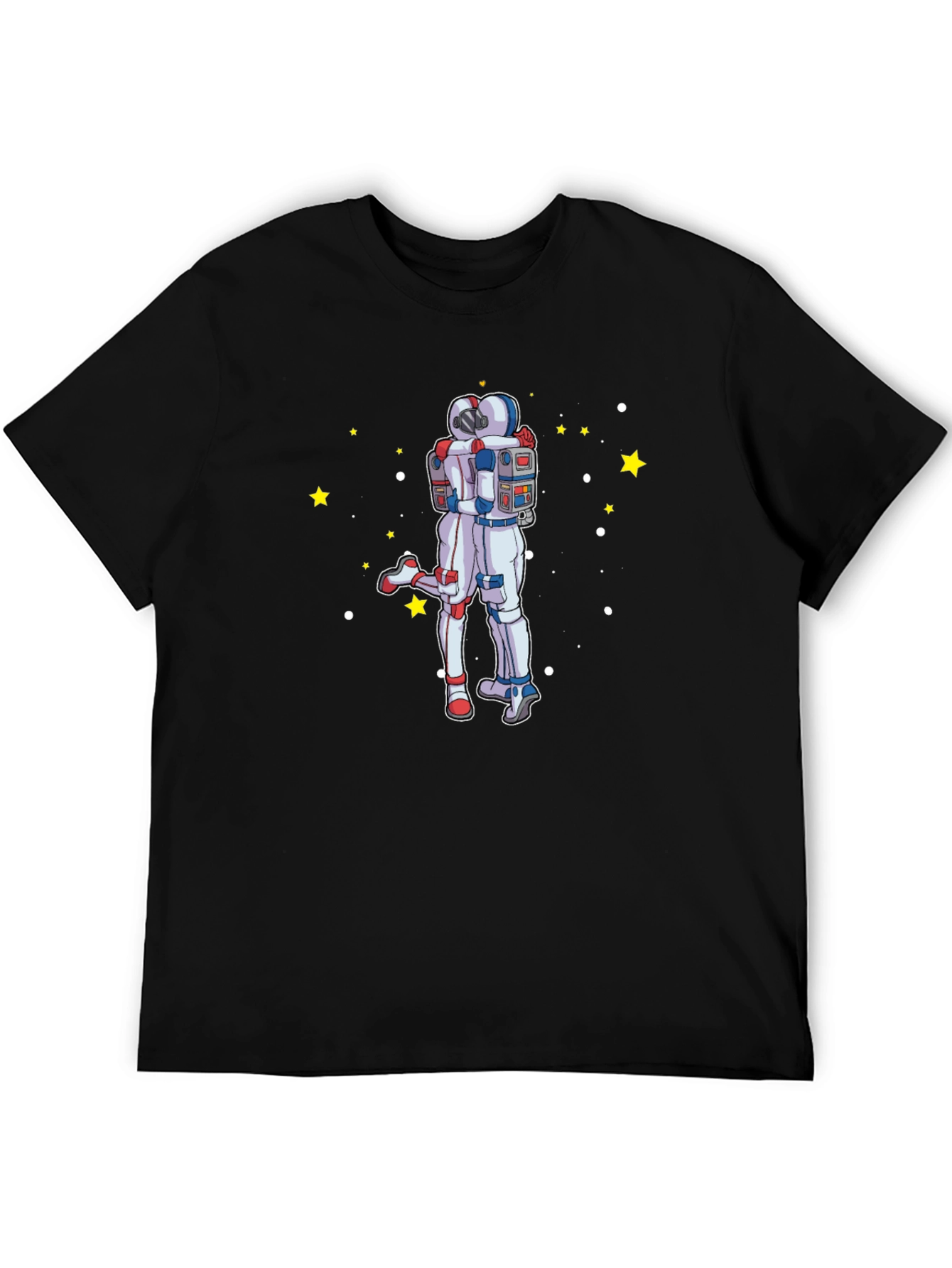 Astronaut Hug Graphic T-Shirt - Space Lovers Tee