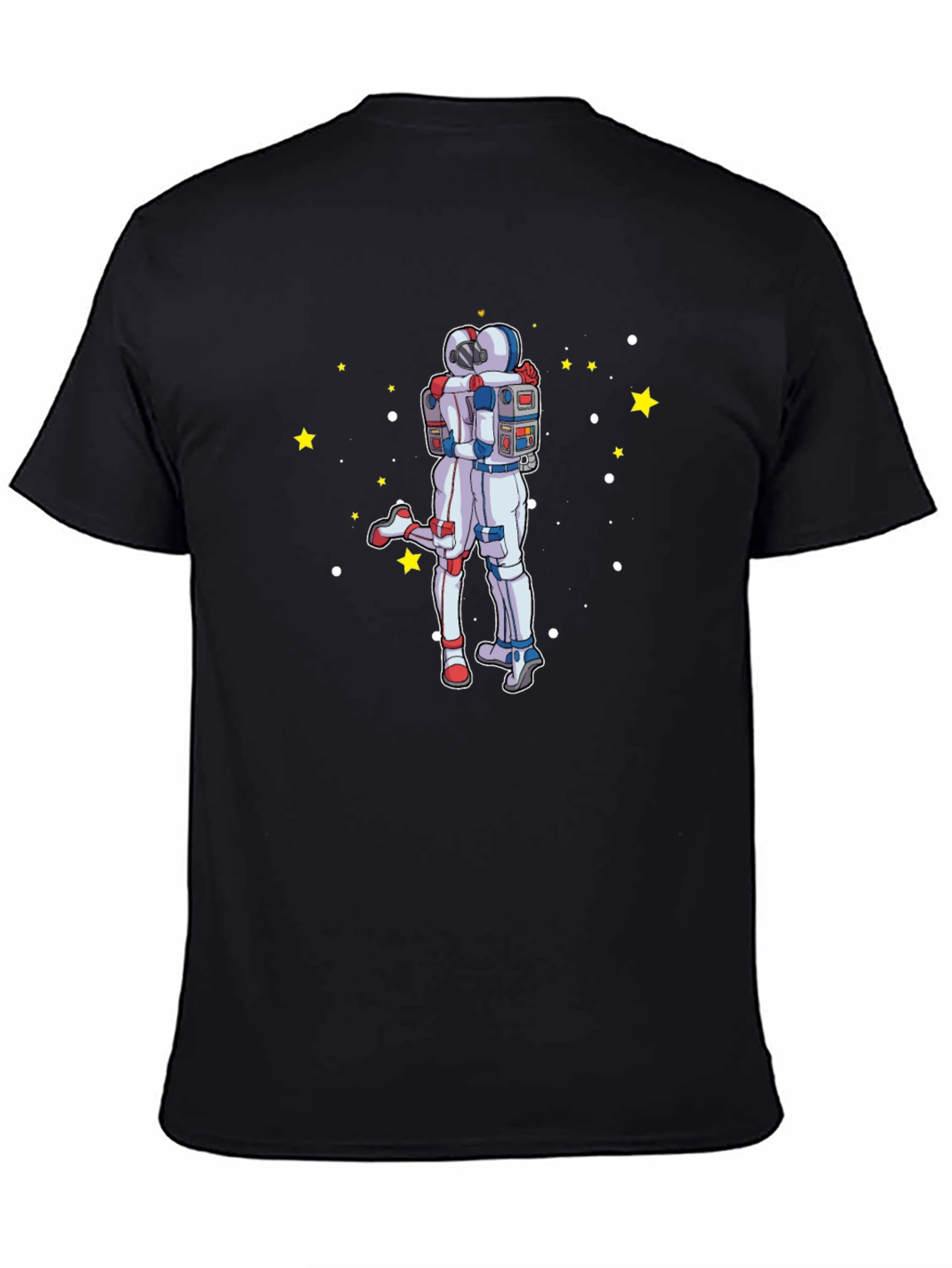 Astronaut Hug Graphic T-Shirt - Space Lovers Tee