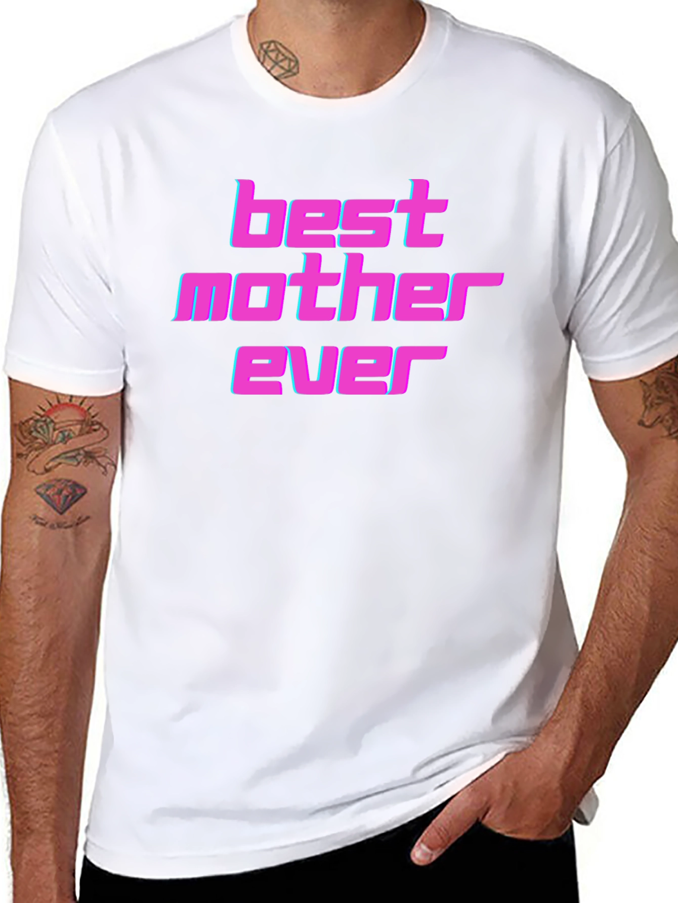 Best Mother Ever Graphic T-Shirt - Black