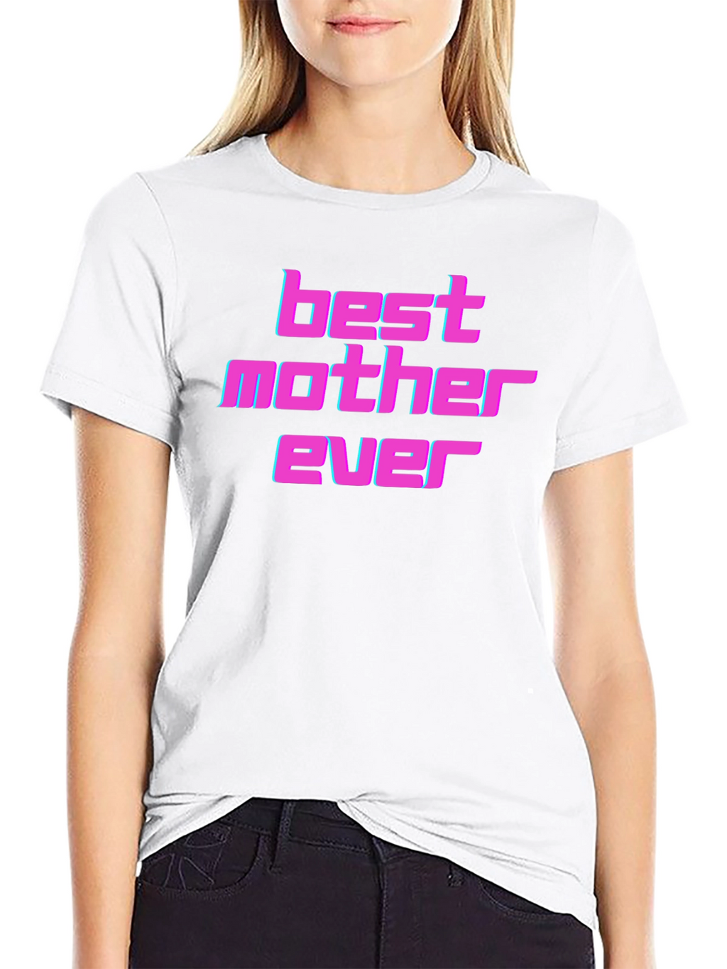 Best Mother Ever Graphic T-Shirt - Black