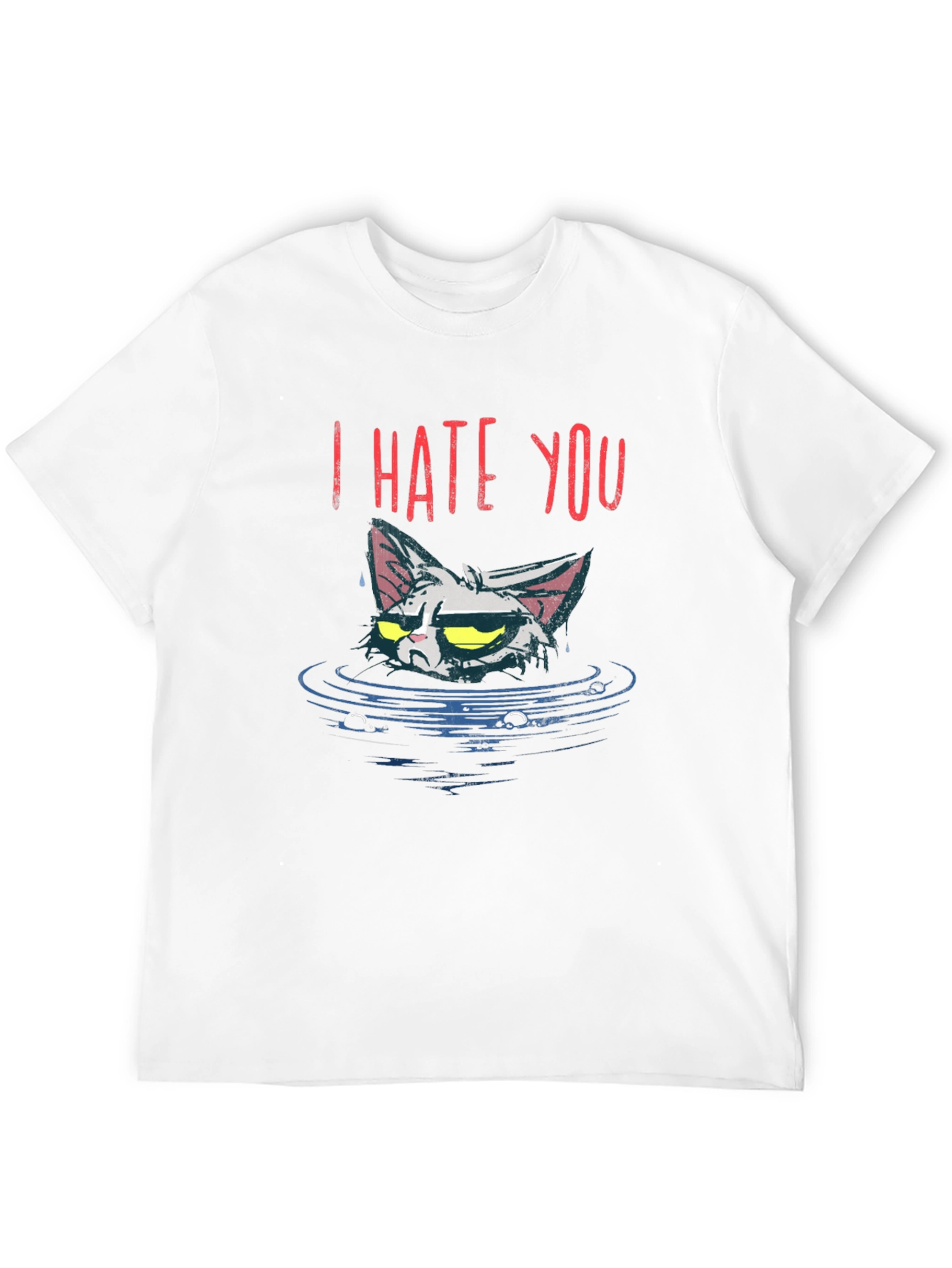 I Hate You Cat T-Shirt - Grumpy Cat Tee